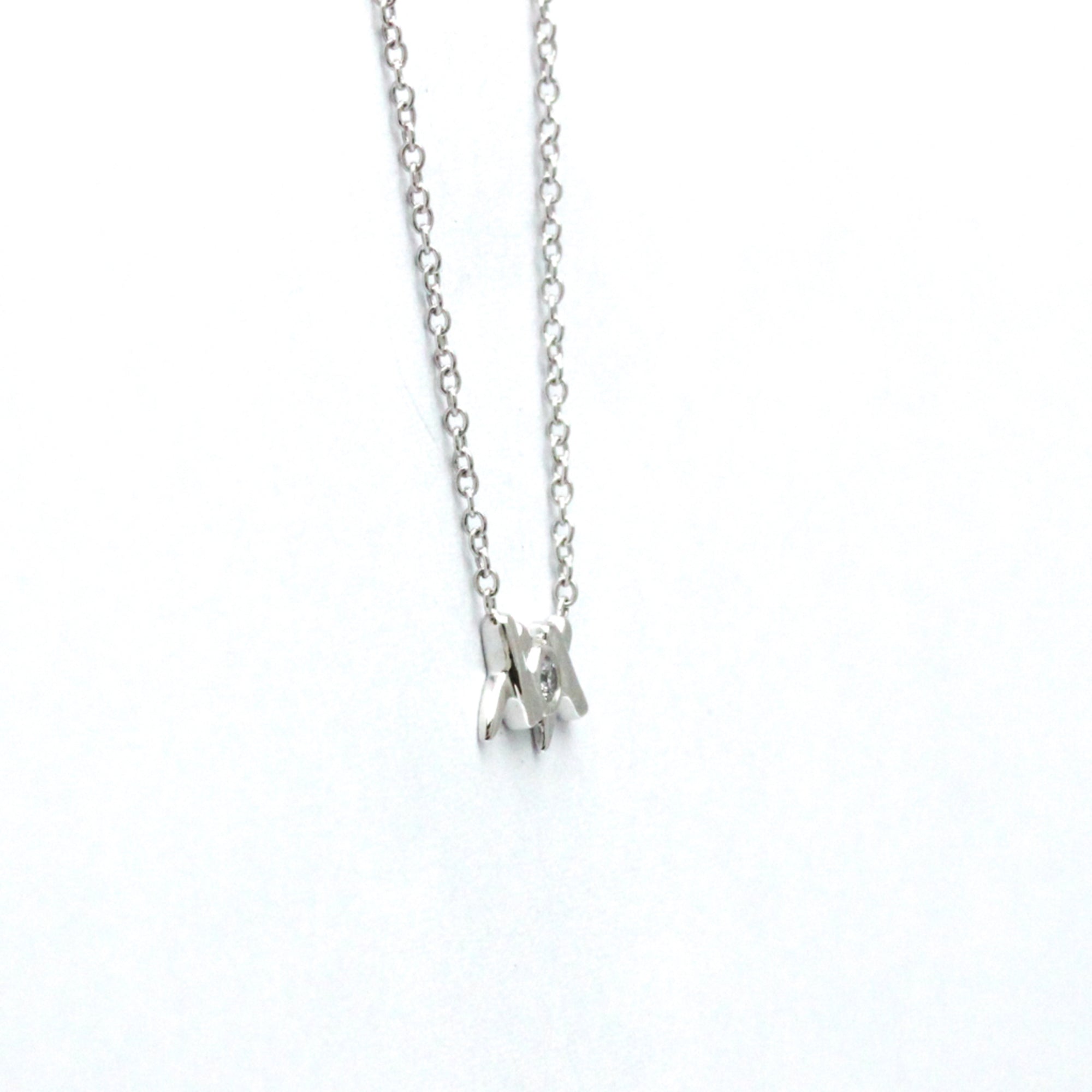 Pendant Necklace 18K White Gold with Diamond