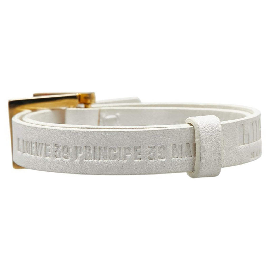 Bracelet White Leather