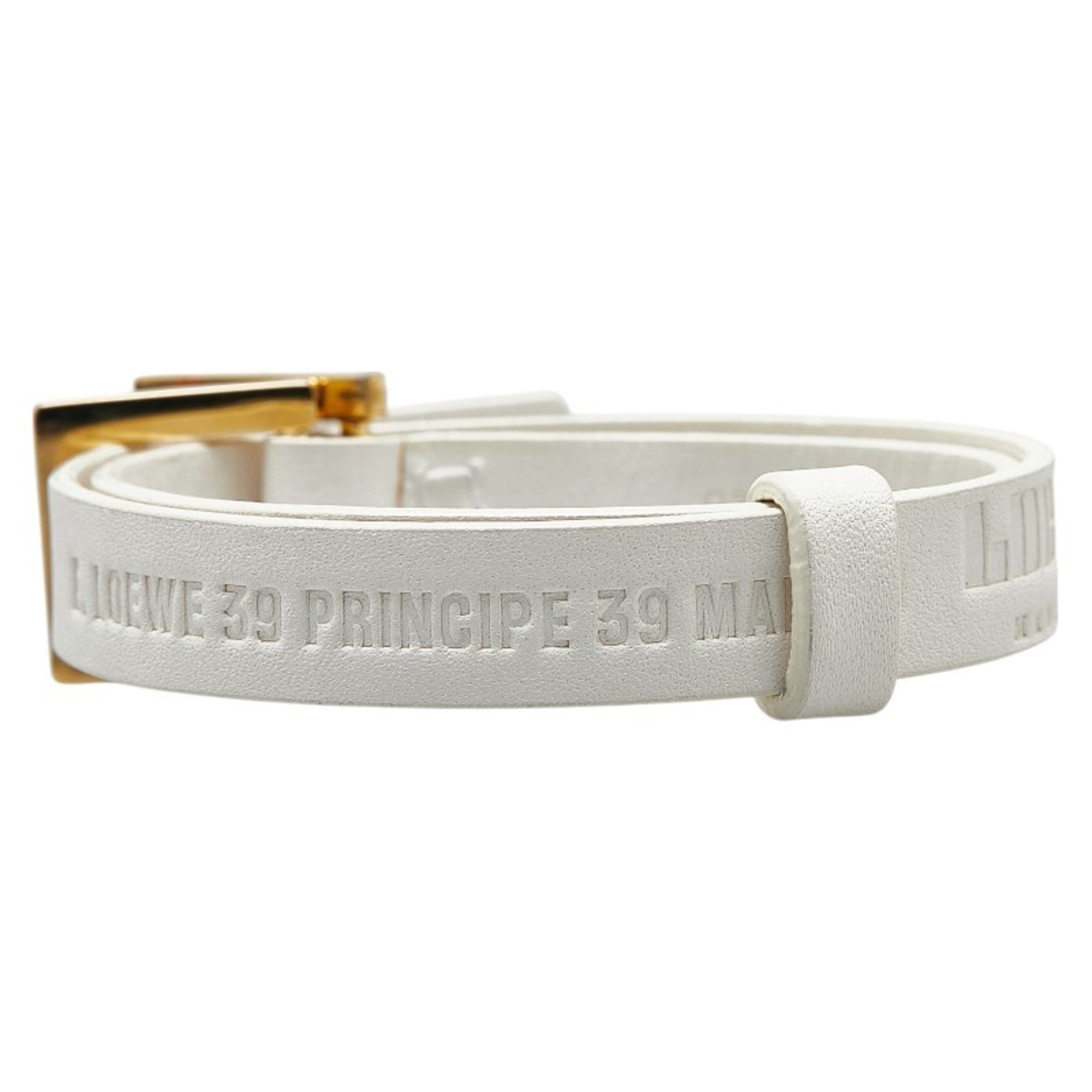 Bracelet White Leather