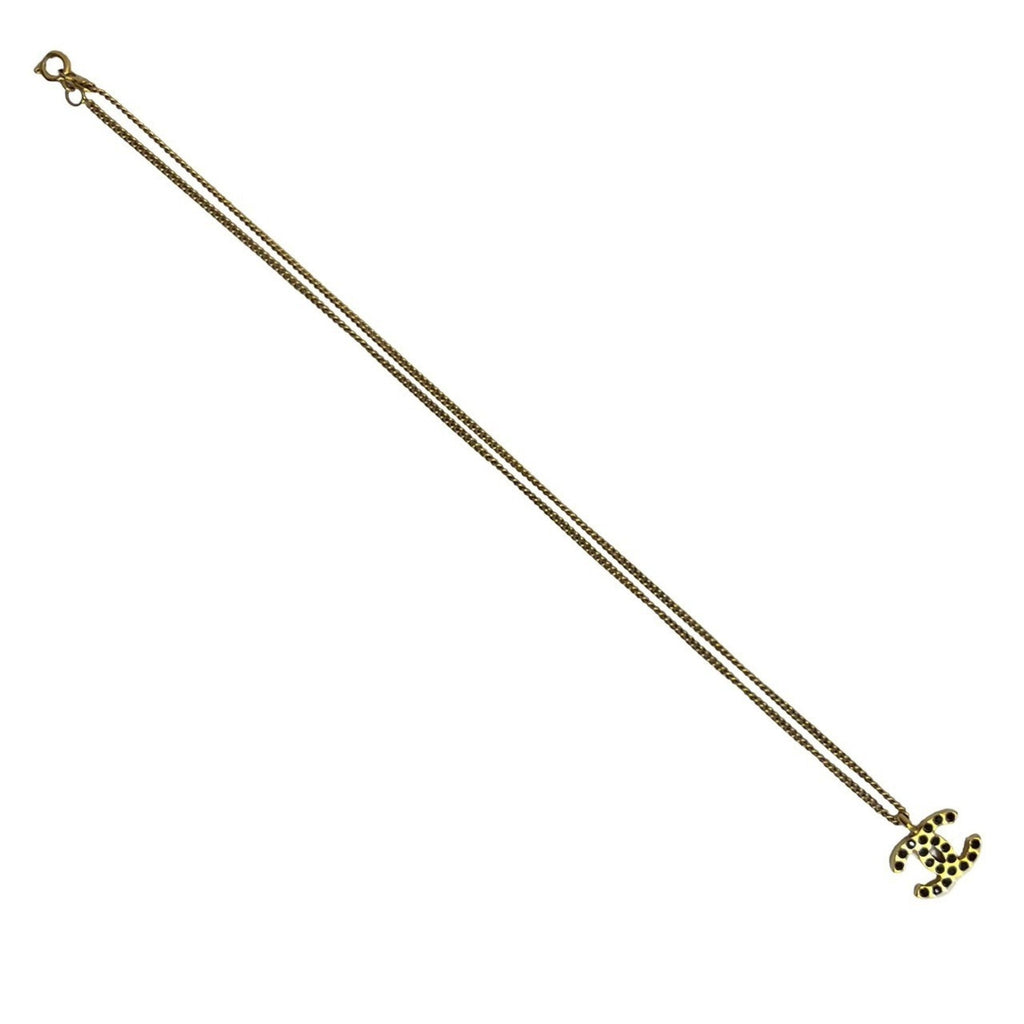 CC Logo Chain Pendant Necklace Metal