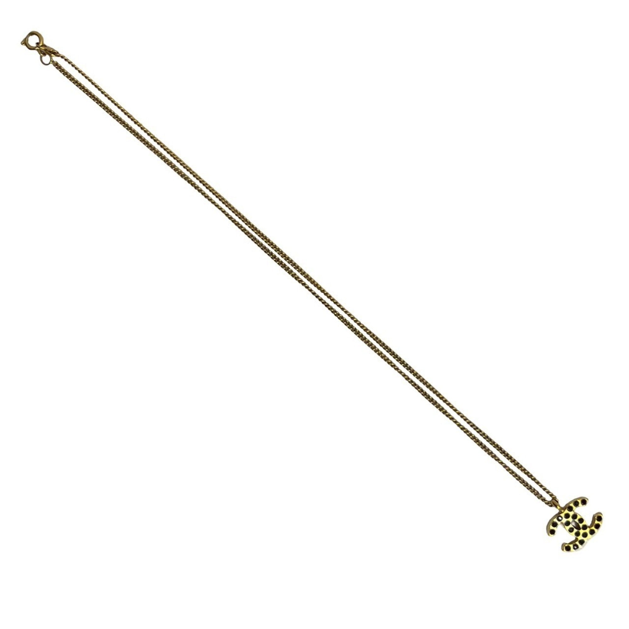 CC Logo Chain Pendant Necklace Metal