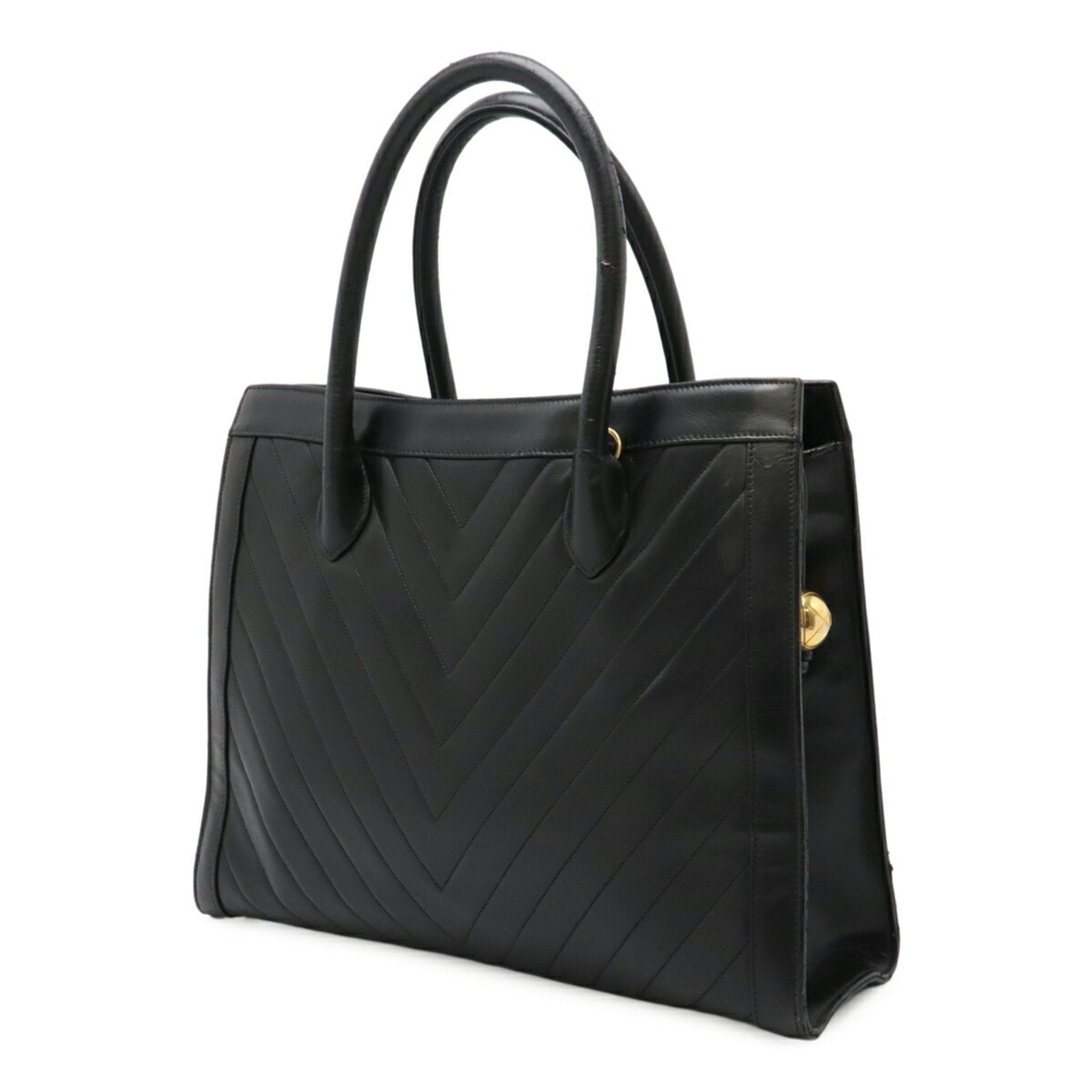 Vintage Convertible Tote Chevron Lambskin Medium