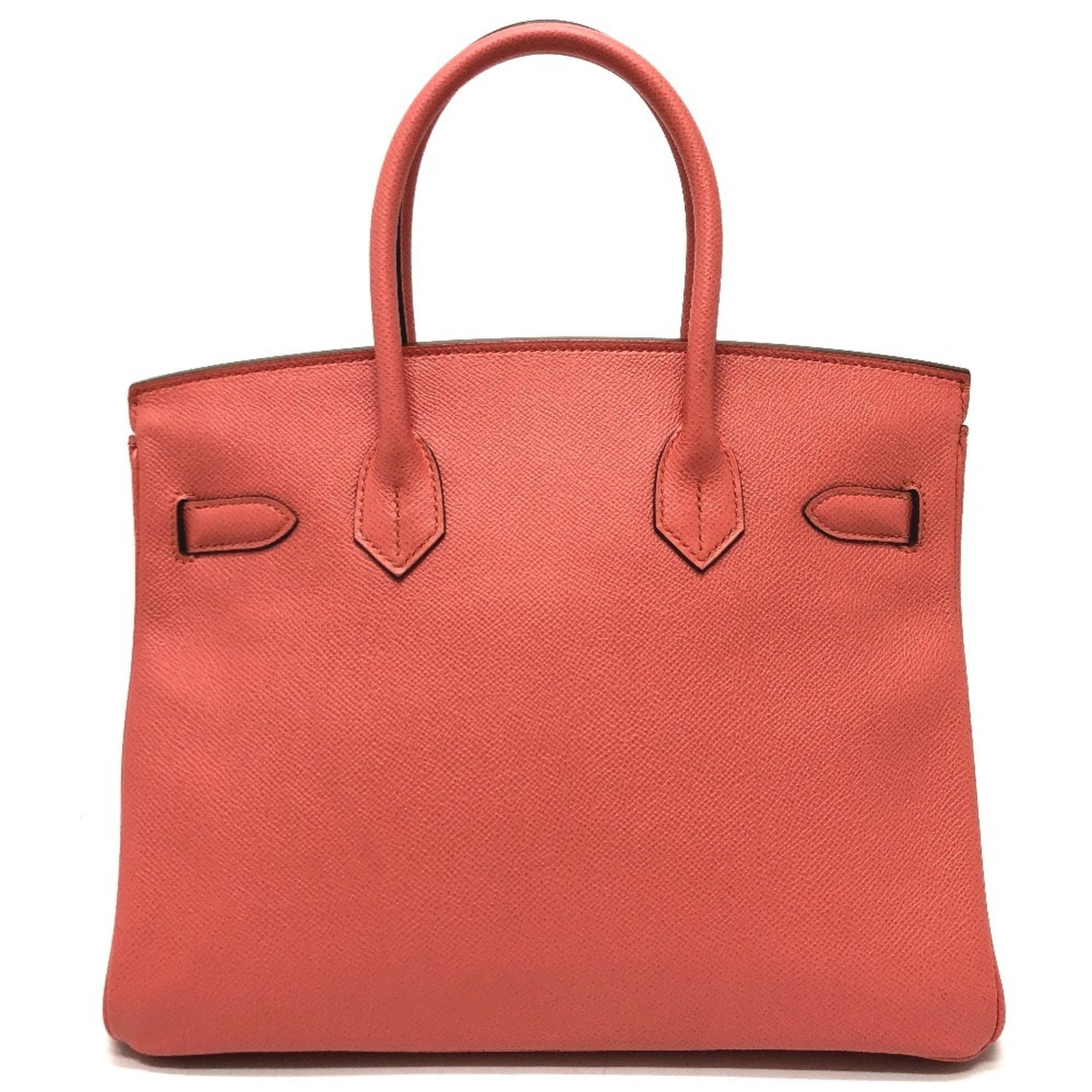 Birkin Handbag Red Epsom with Palladium Hardware 30