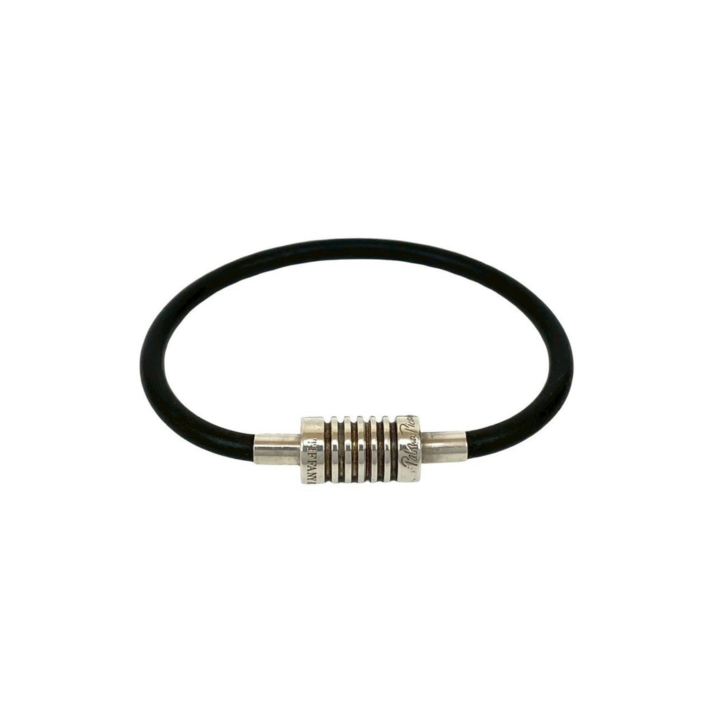 Bracelet Rubber and Silver