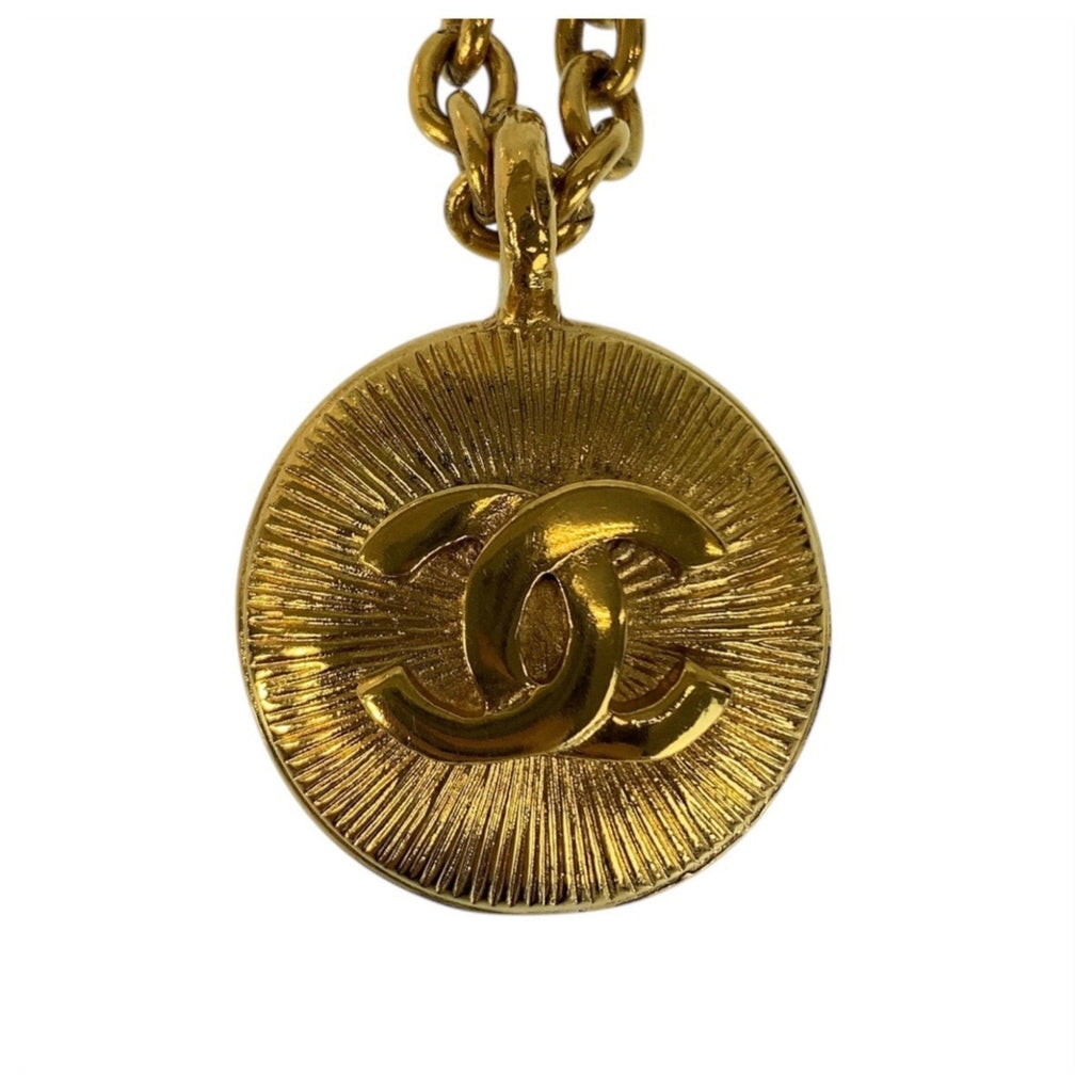 CC Logo Pendant Necklace Metal