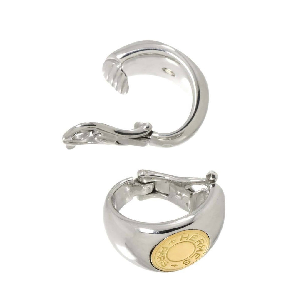 Clip-On Earrings Clip-On Silver and 18K Yellow Gold