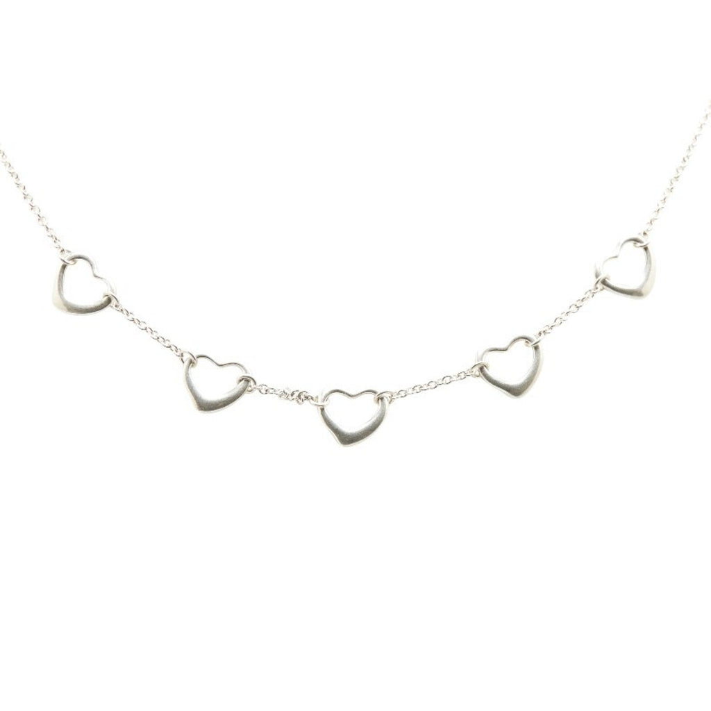 Open Heart Pendant Necklace Sterling Silver 8.6mm