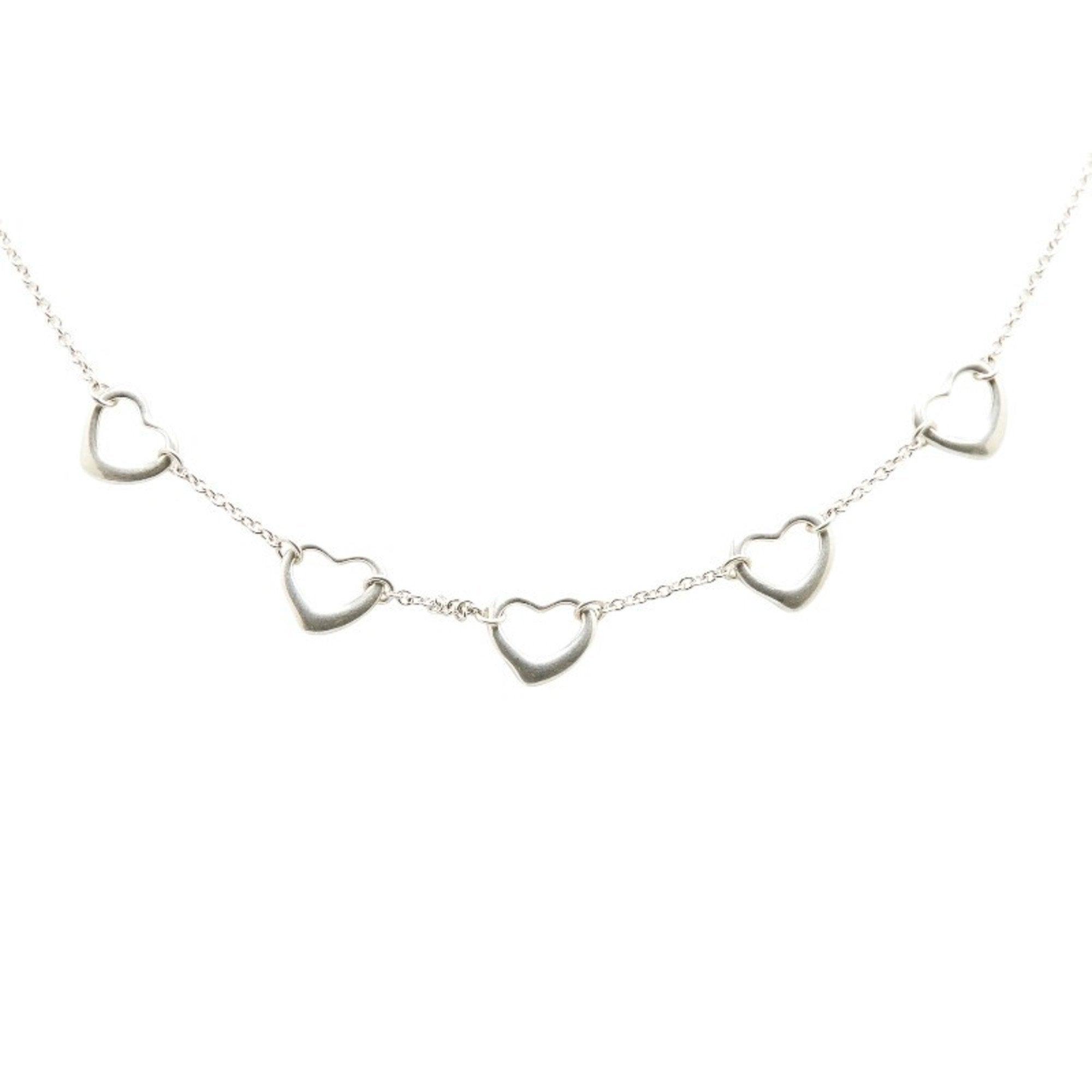 Open Heart Pendant Necklace Sterling Silver 8.6mm
