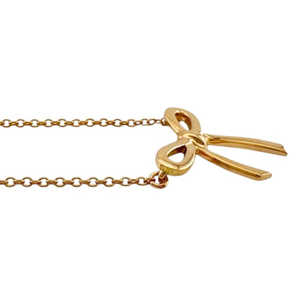 Bow Pendant Necklace 18K Rose Gold