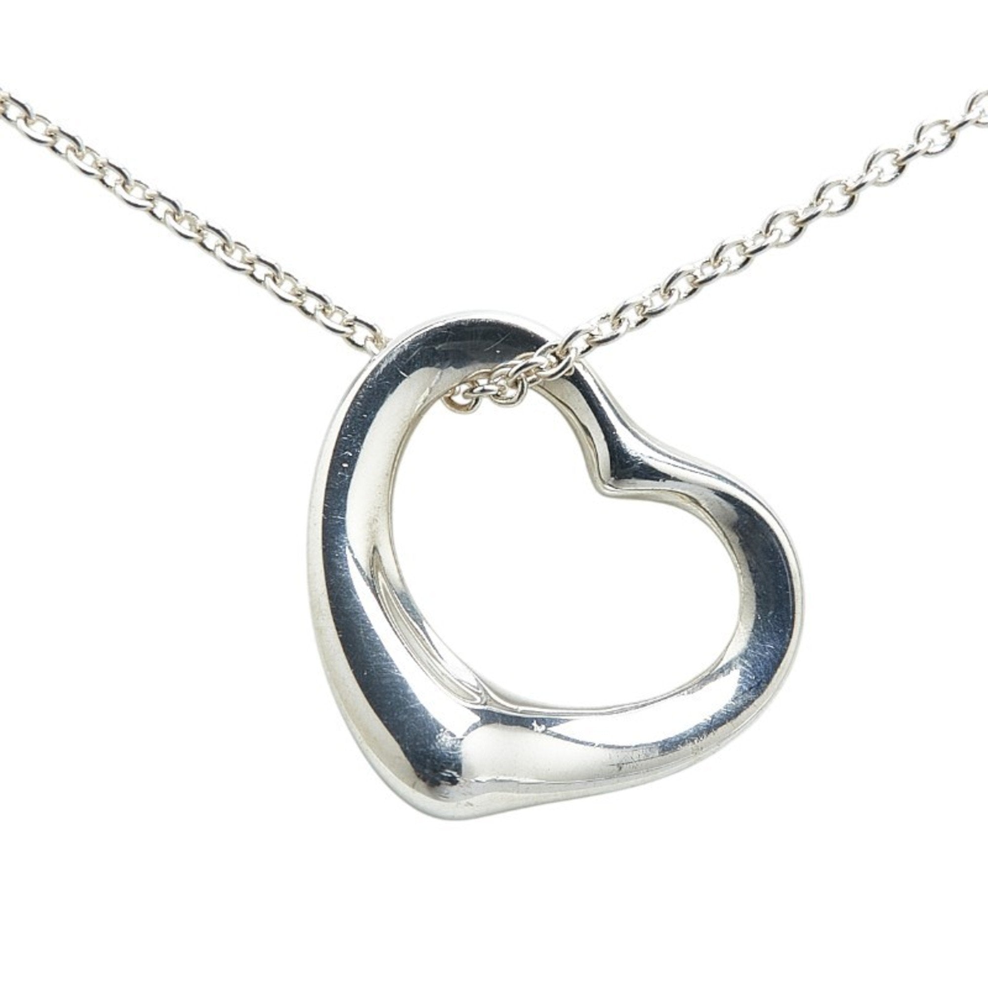 Heart Pendant Necklace Sterling Silver