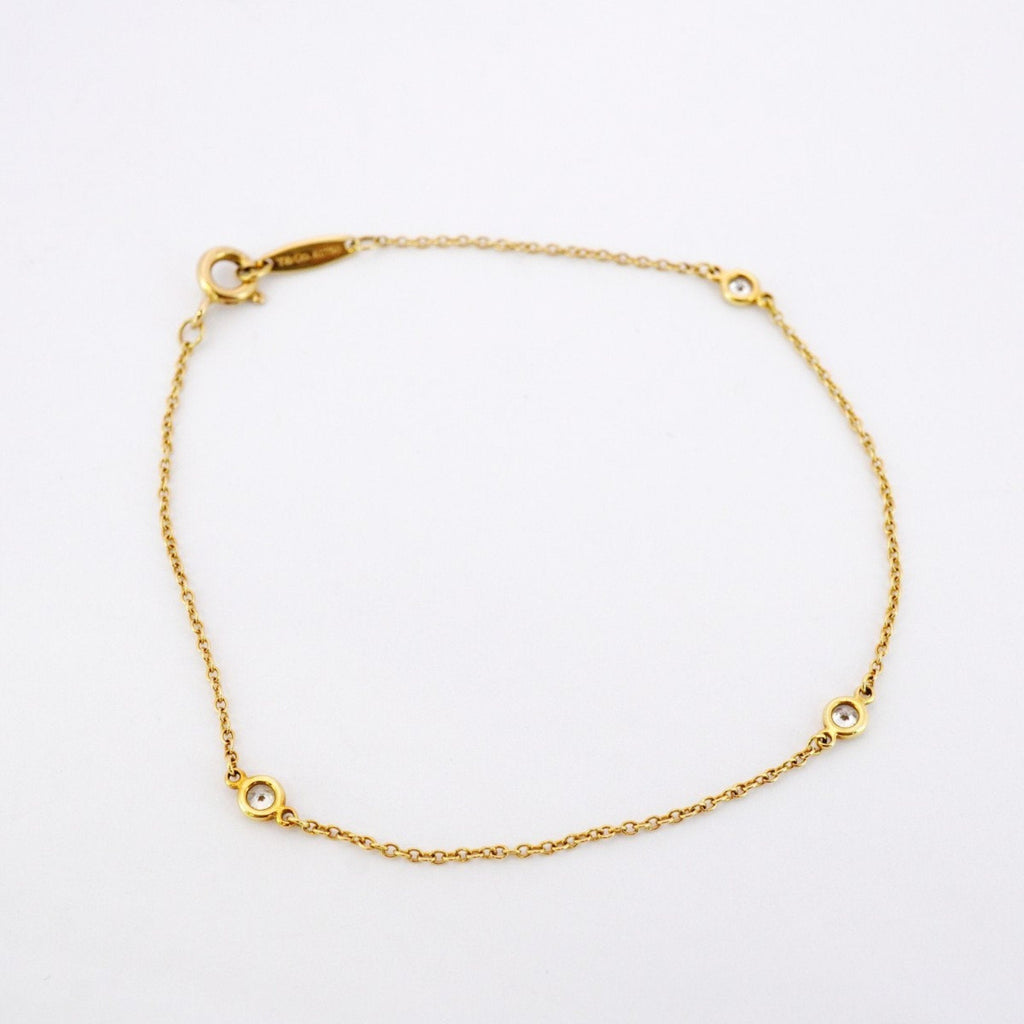 Elsa Peretti Diamonds By The Yard Pendant Necklace 18K Yellow Gold and Diamond