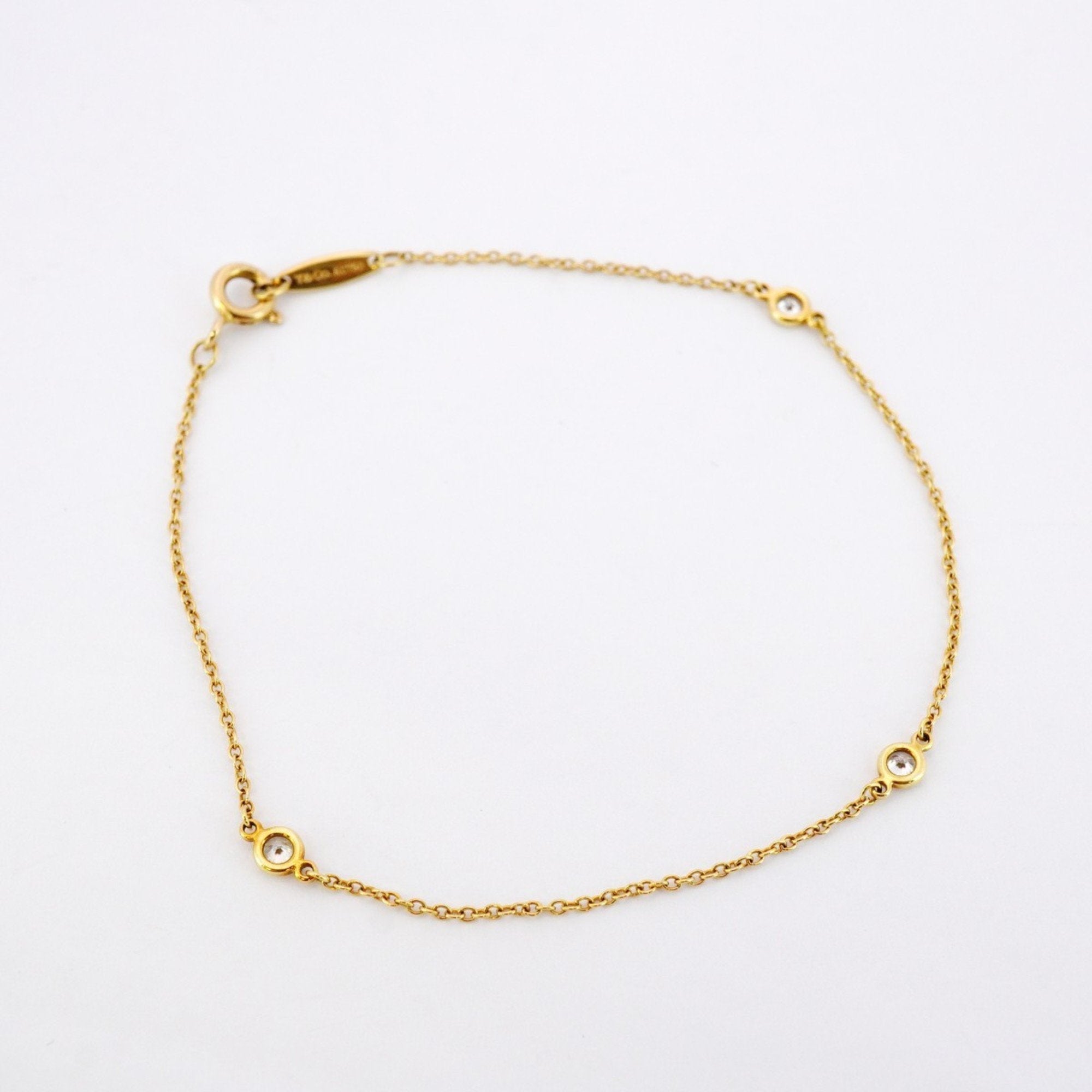 Elsa Peretti Diamonds By The Yard Pendant Necklace 18K Yellow Gold and Diamond