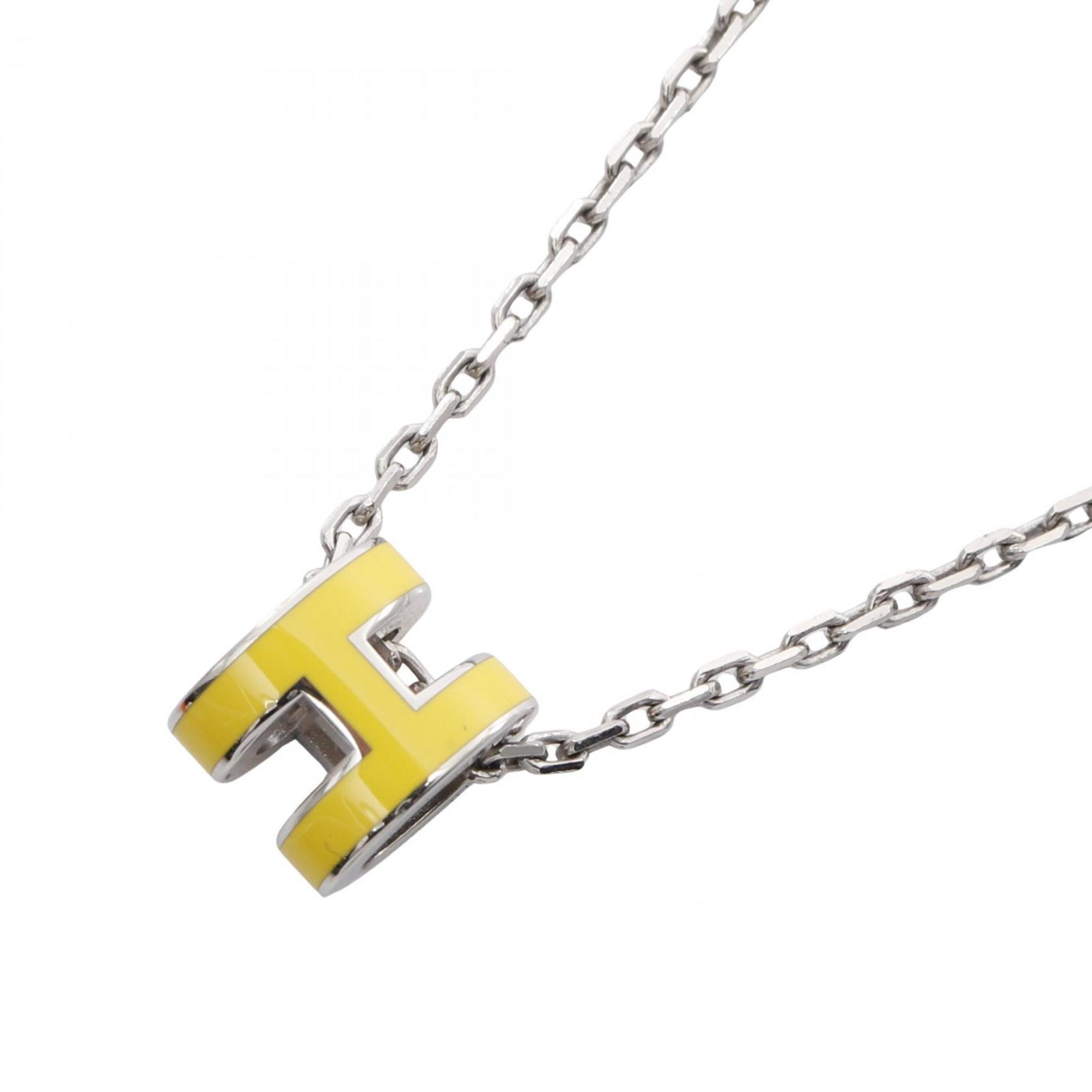 Pop H Pendant Necklace Sterling Silver