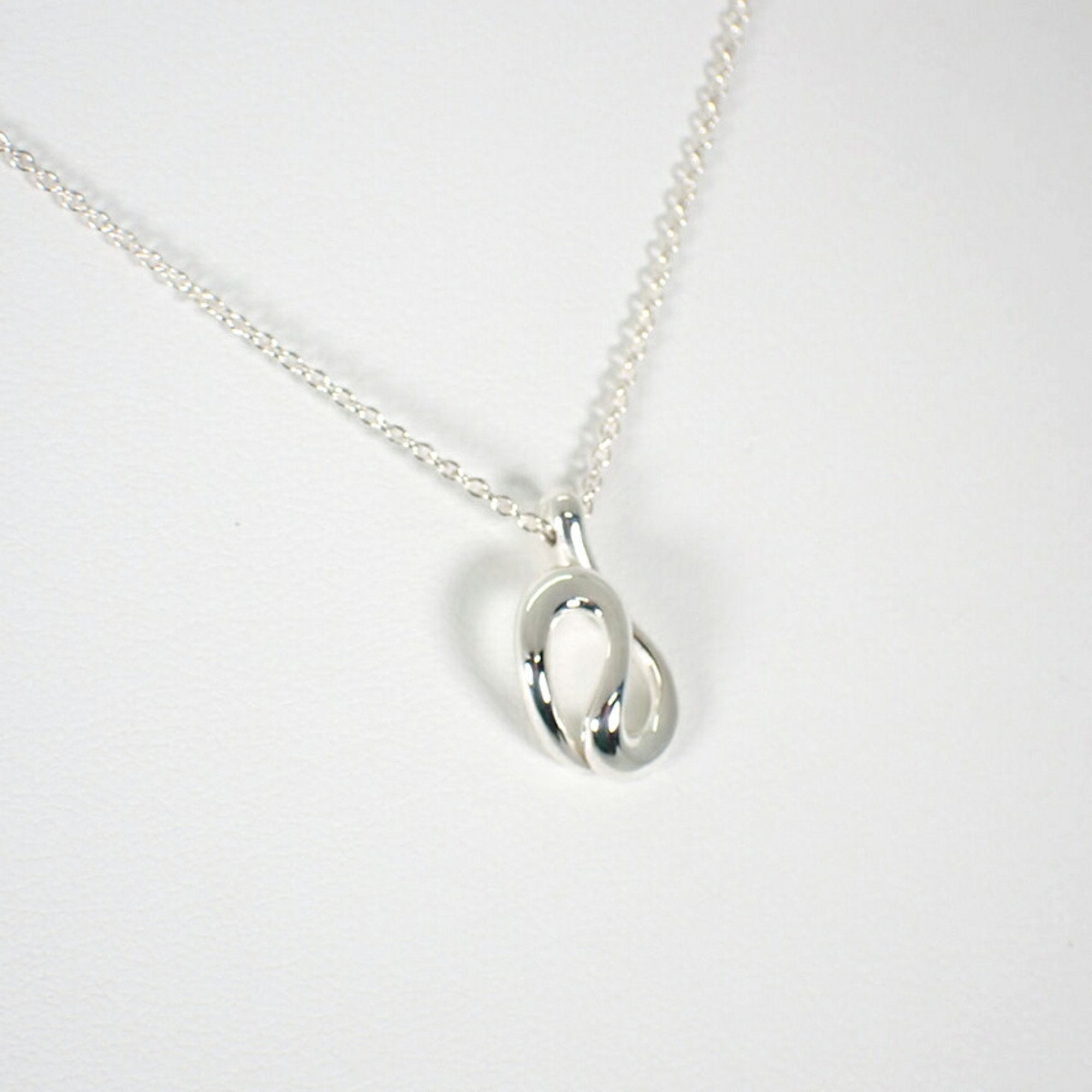 Wave Pendant Necklace Sterling Silver