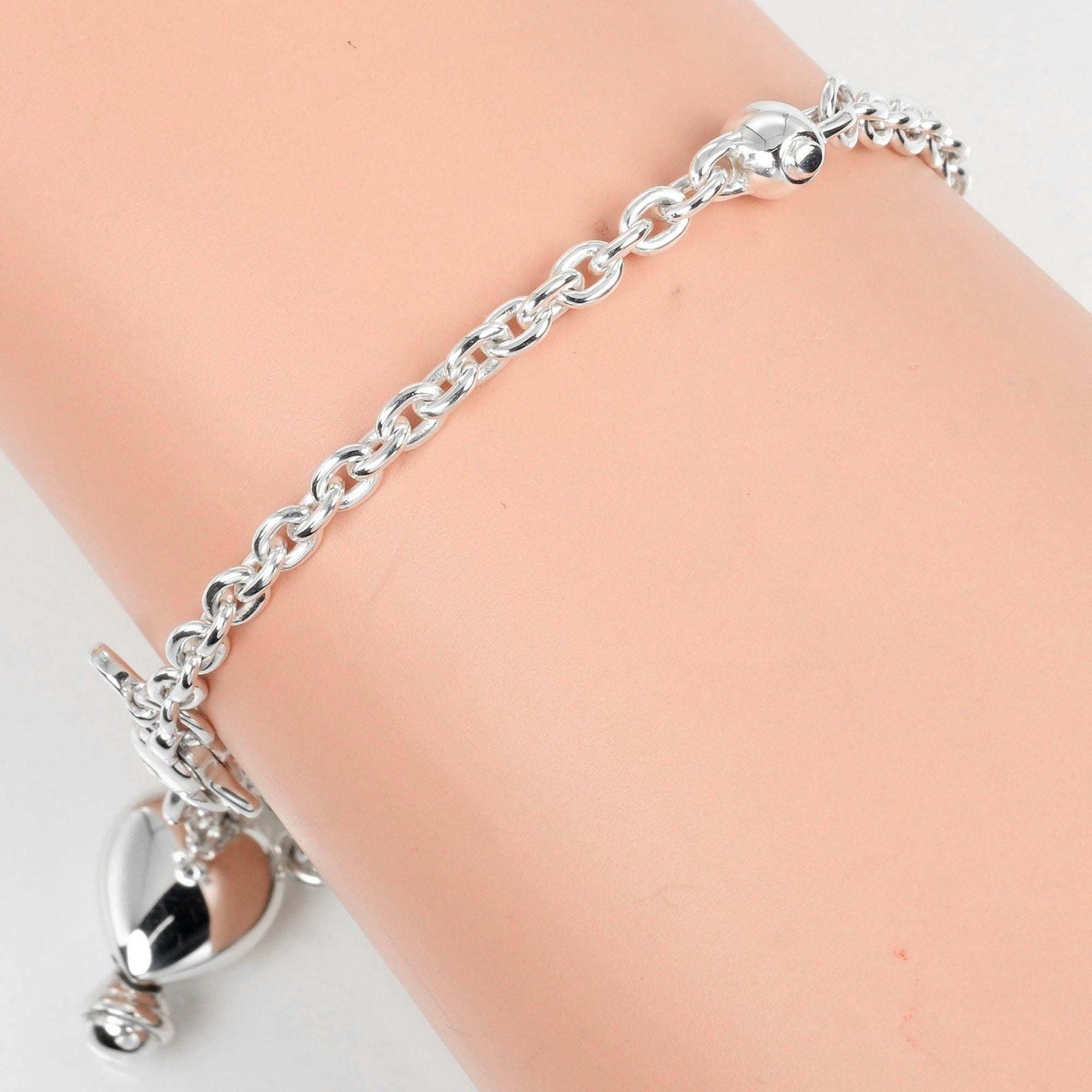 Heart Bracelet Sterling Silver