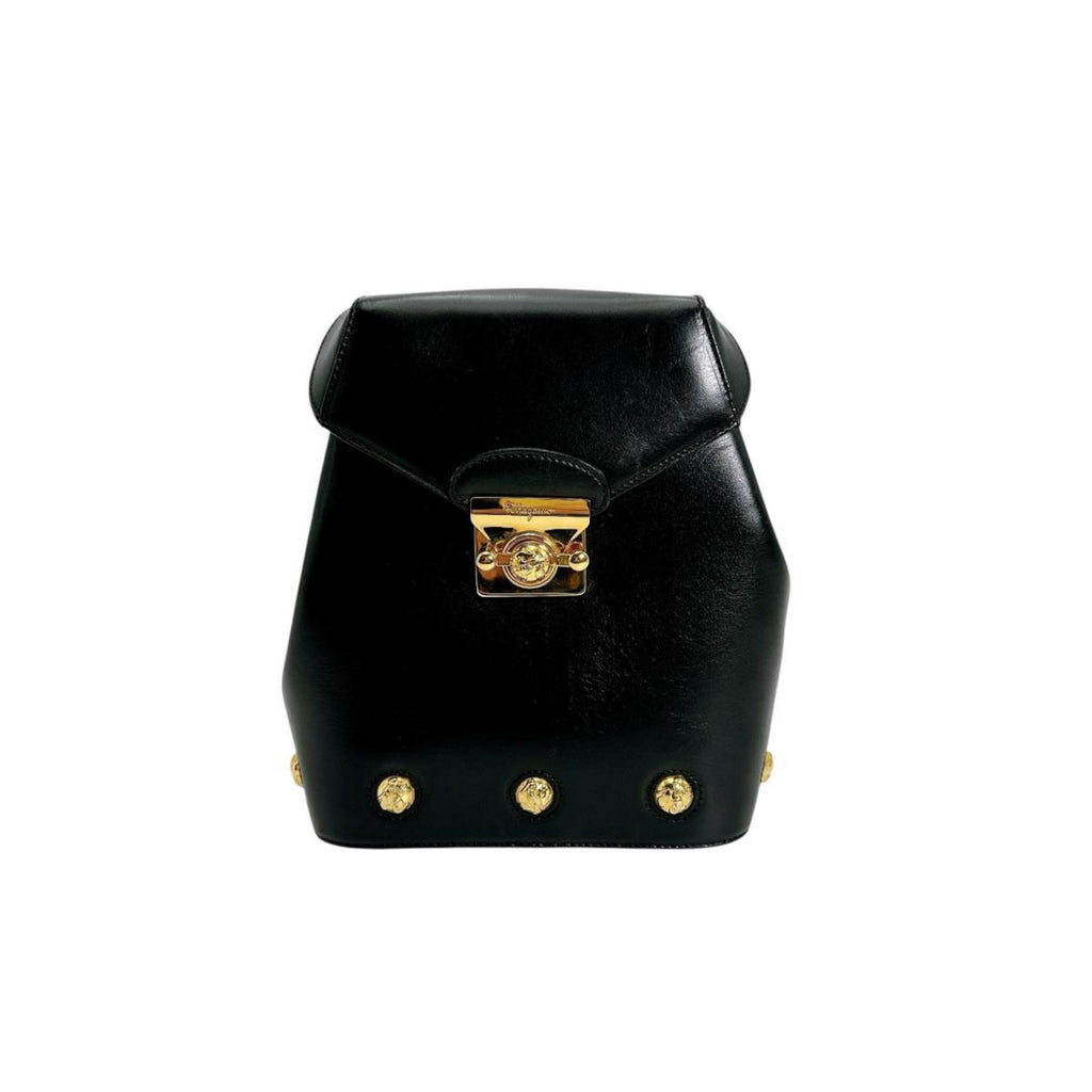 Gancini Convertible Top Handle Bag Leather Mini