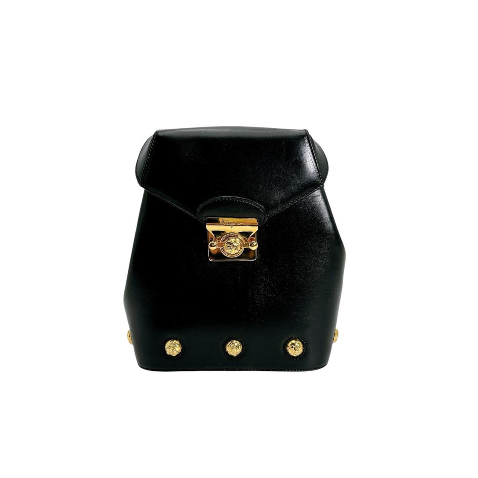 Gancini Convertible Top Handle Bag Leather Mini