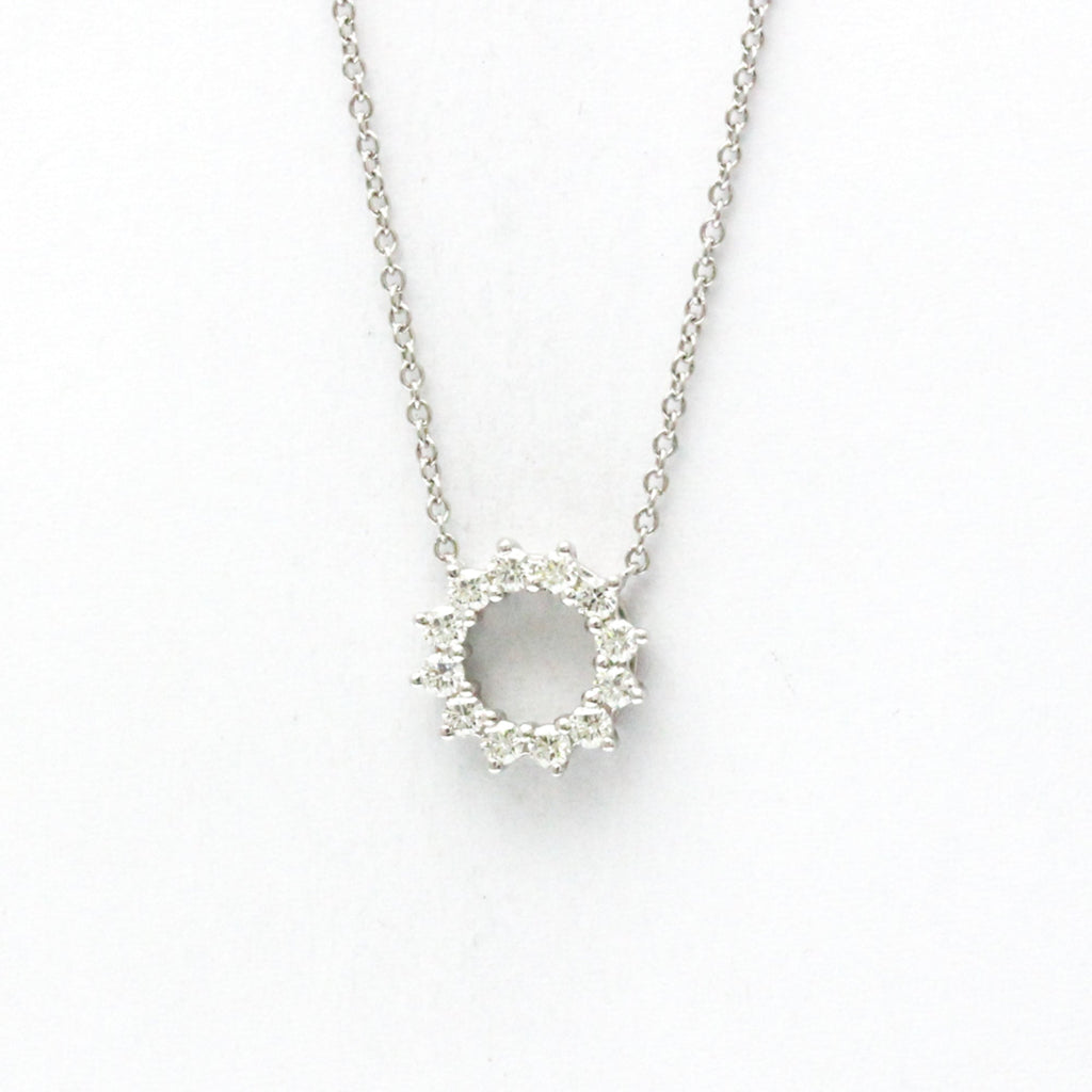Pendant Necklace Platinum With Diamond