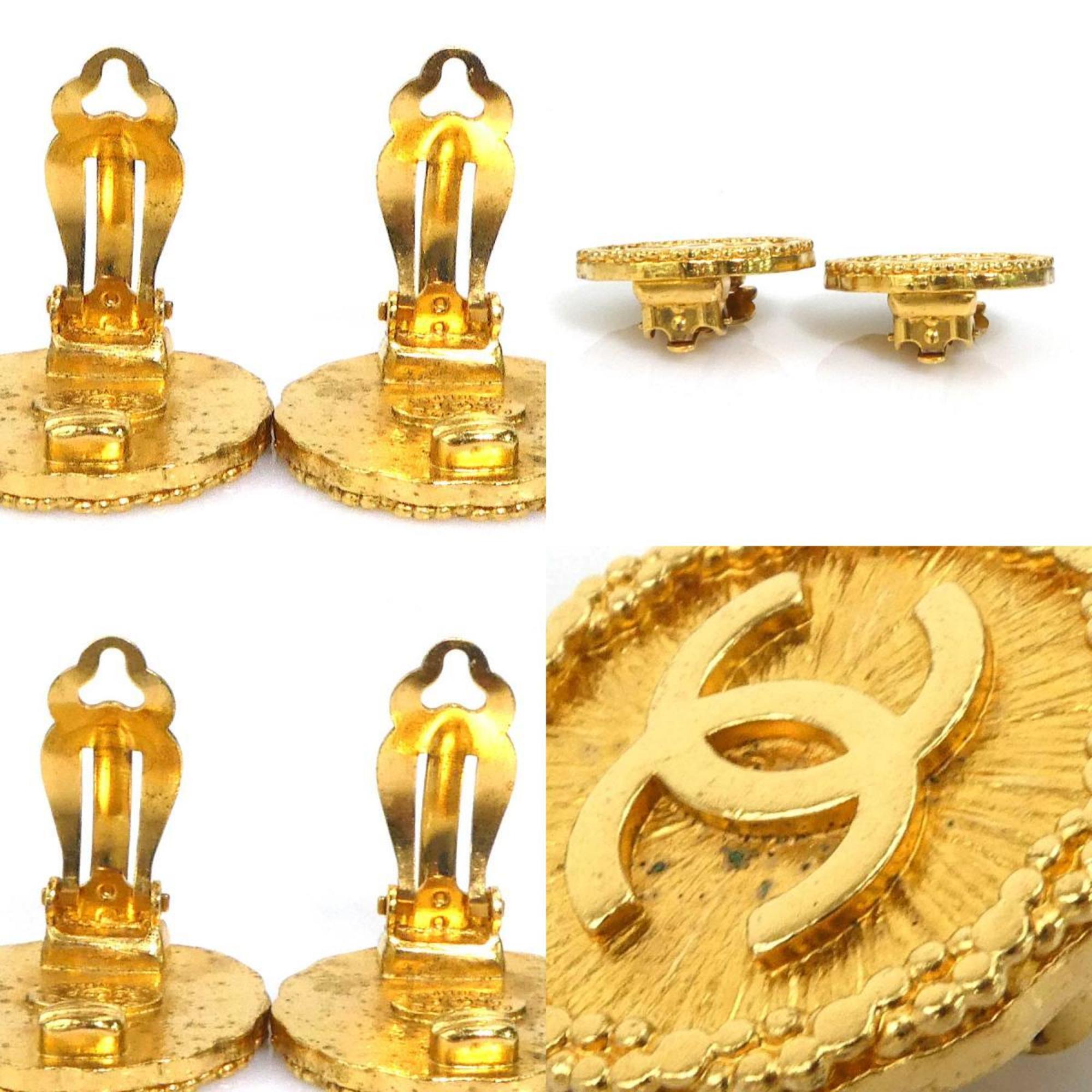 Earrings Gold-Tone Metal