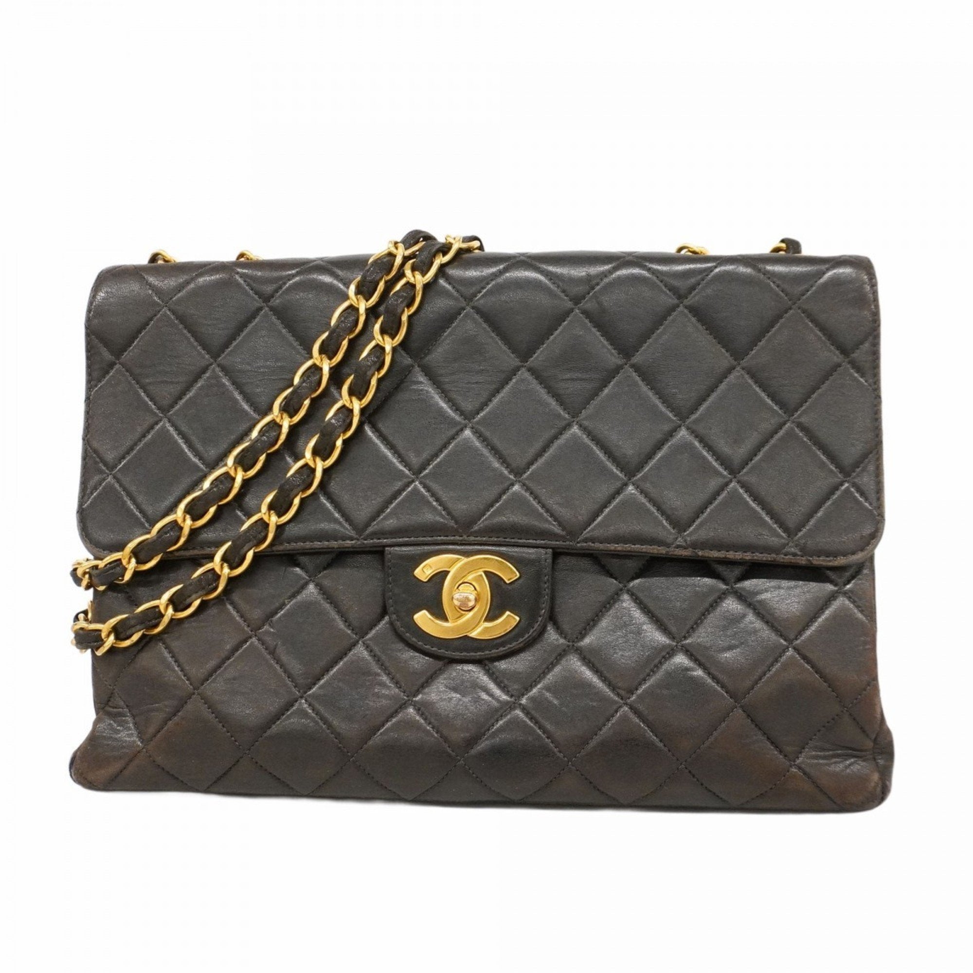 Vintage Classic Single Flap Bag Quilted Lambskin Jumbo