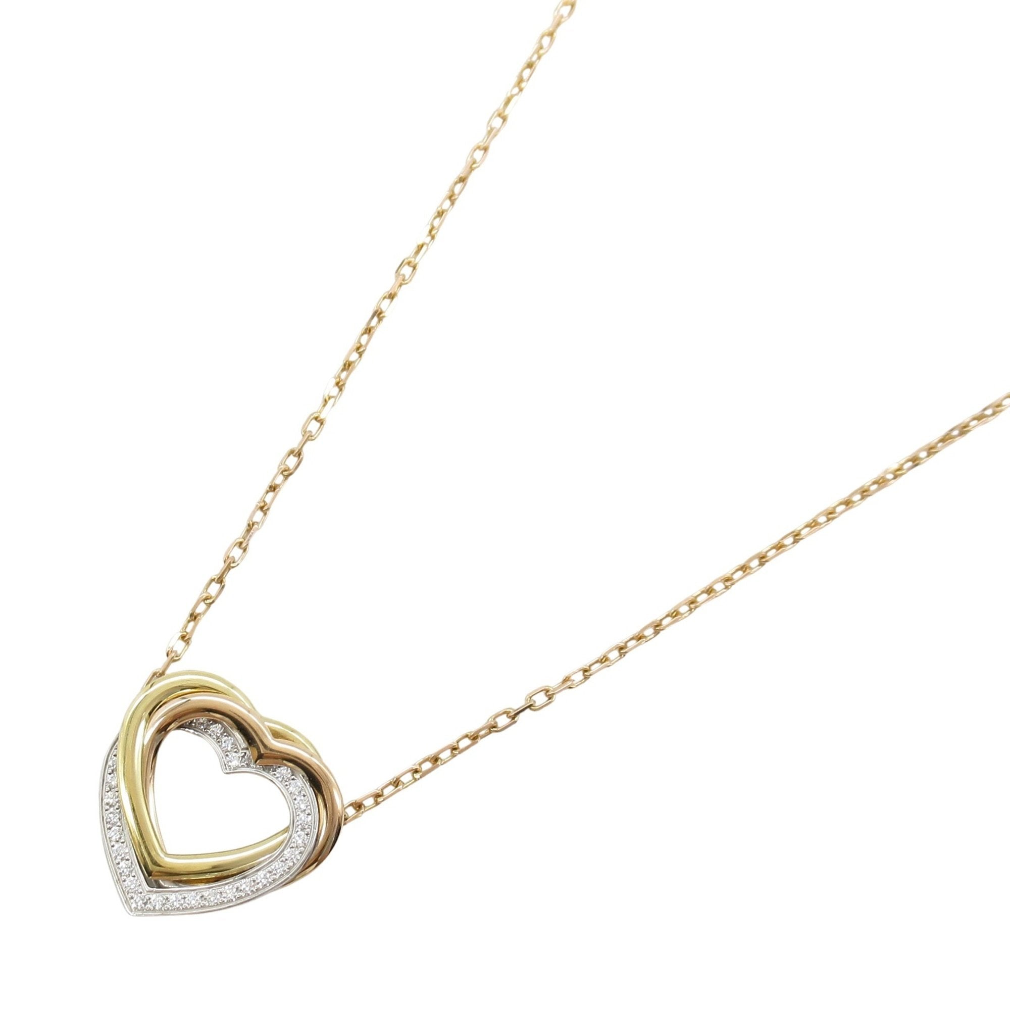 Trinity Pendant Necklace 18K Tricolor Gold