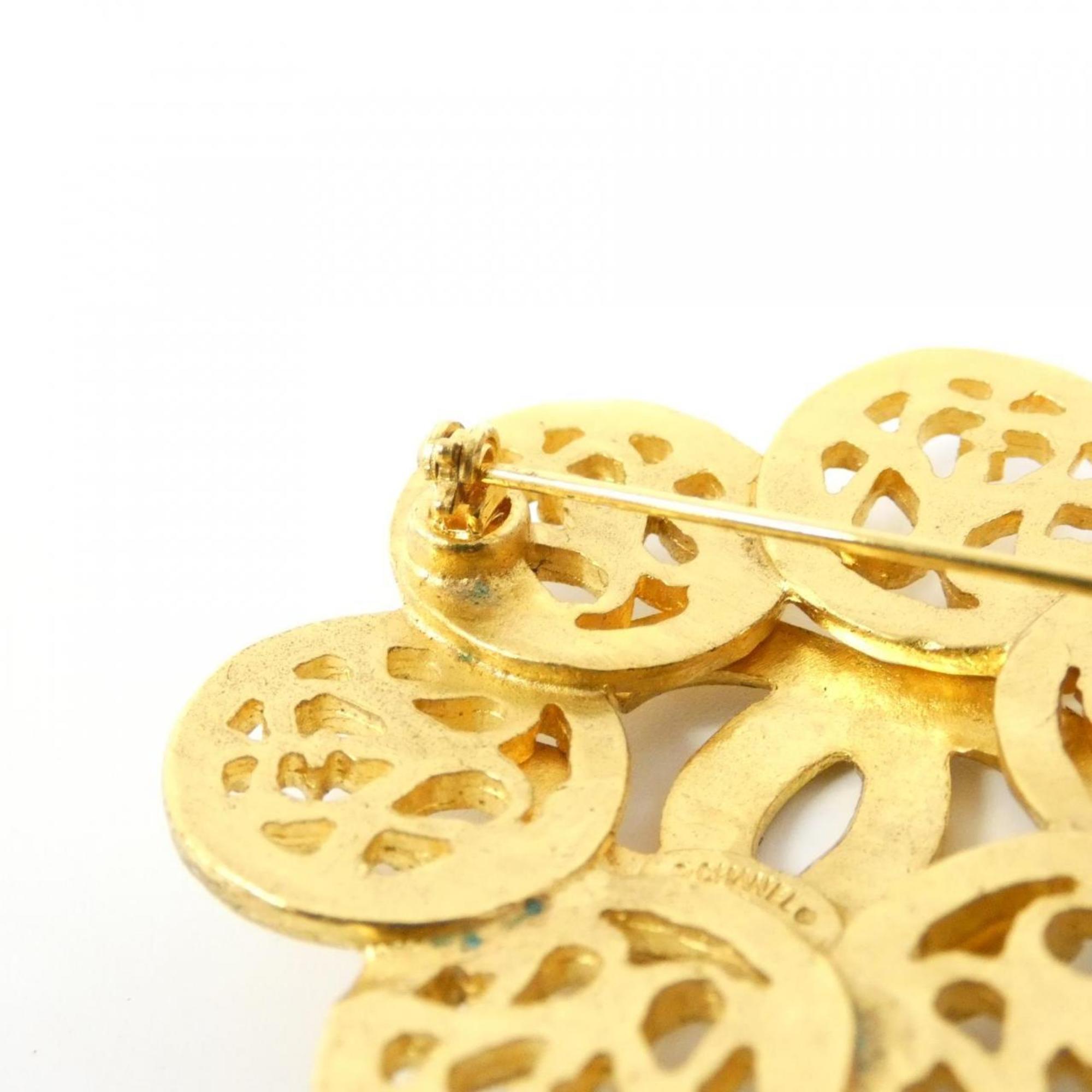 Brooch Gold-Tone Metal