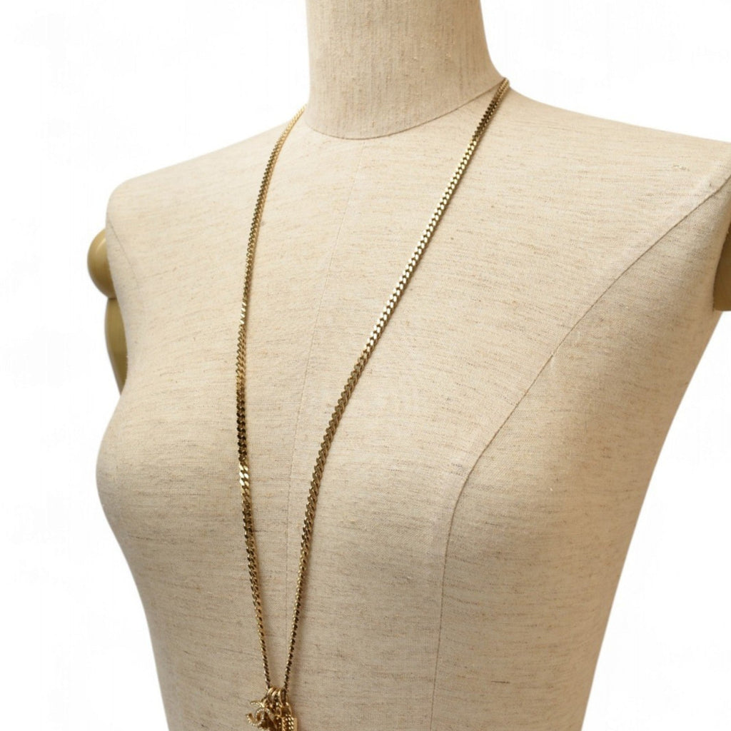 Boy Pendant Necklace Metal with Rhinestone