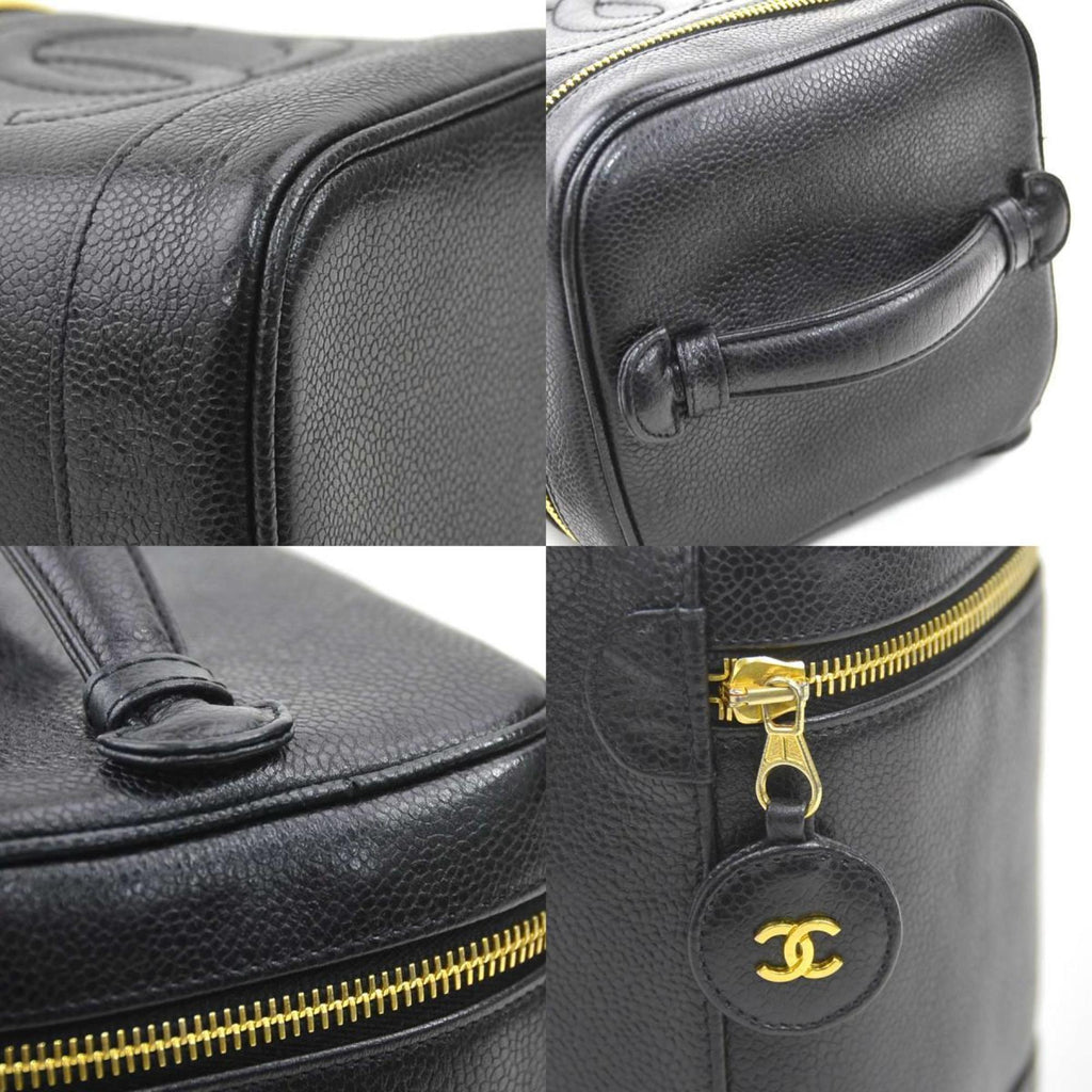Vintage Timeless Cosmetic Case Caviar Tall