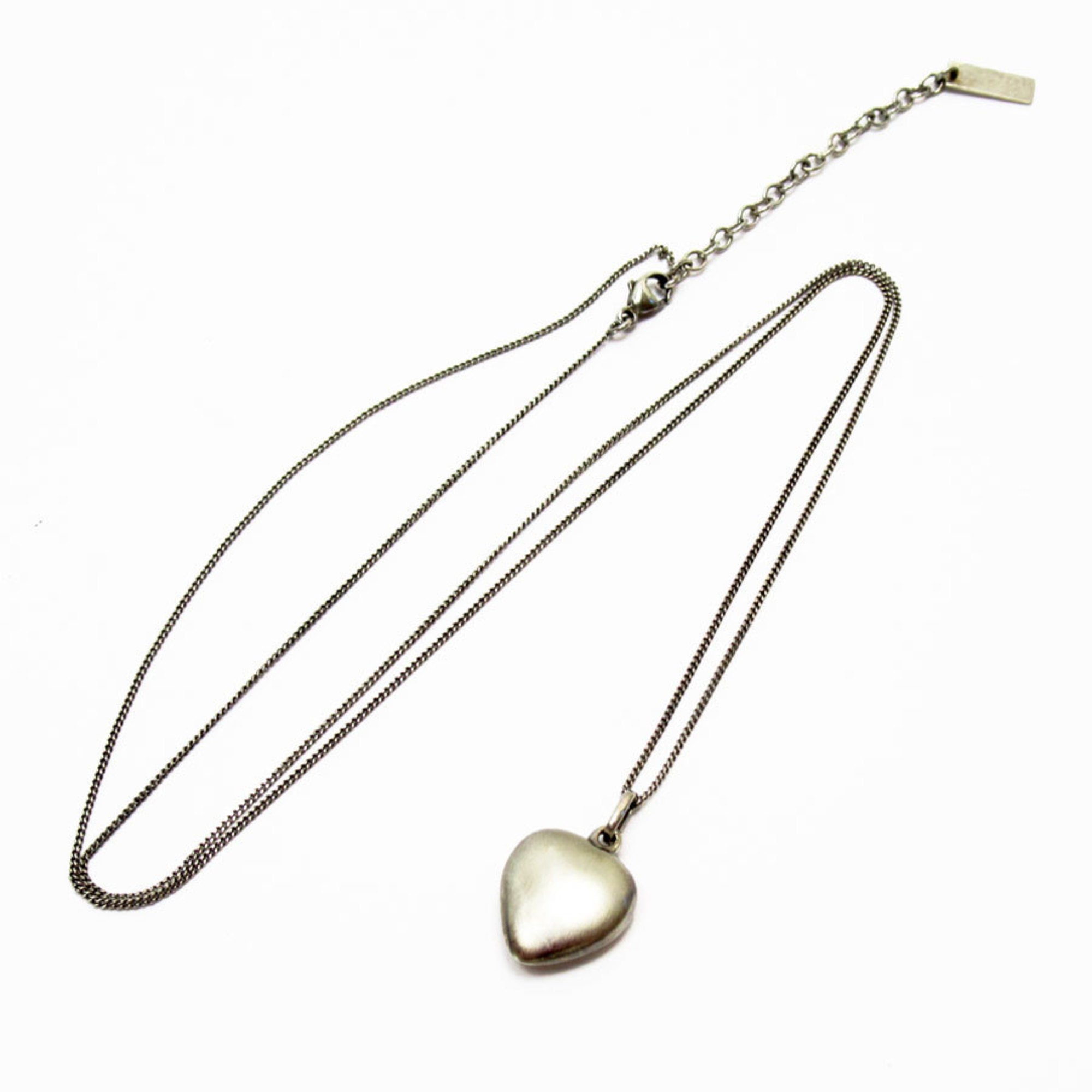 Pendant Necklace Silver Metal