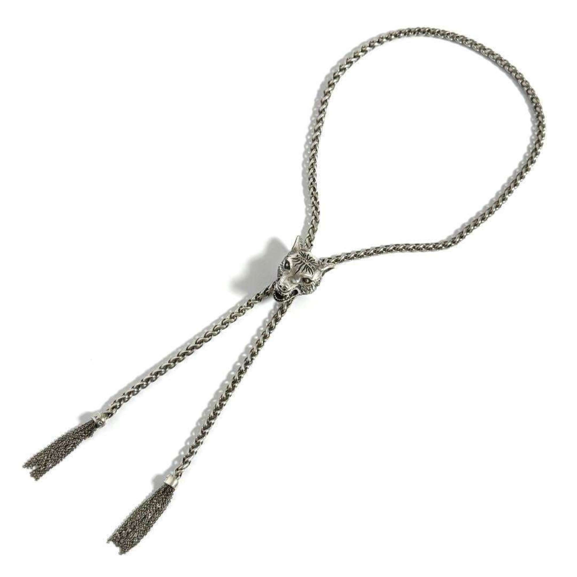 Wolf Anger Forest Pendant Necklace Sterling Silver