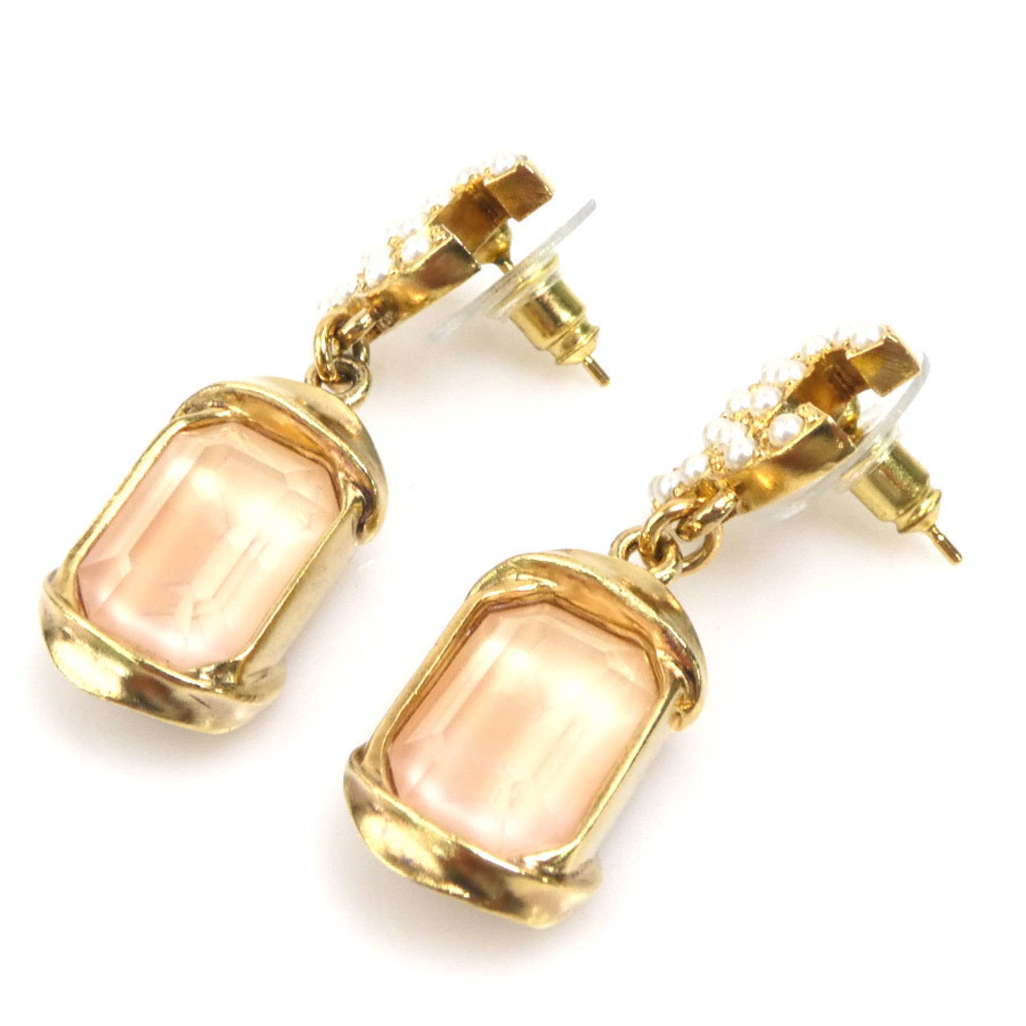 CC Logo Earrings Gold-Tone Metal Gold-Tone Metal
