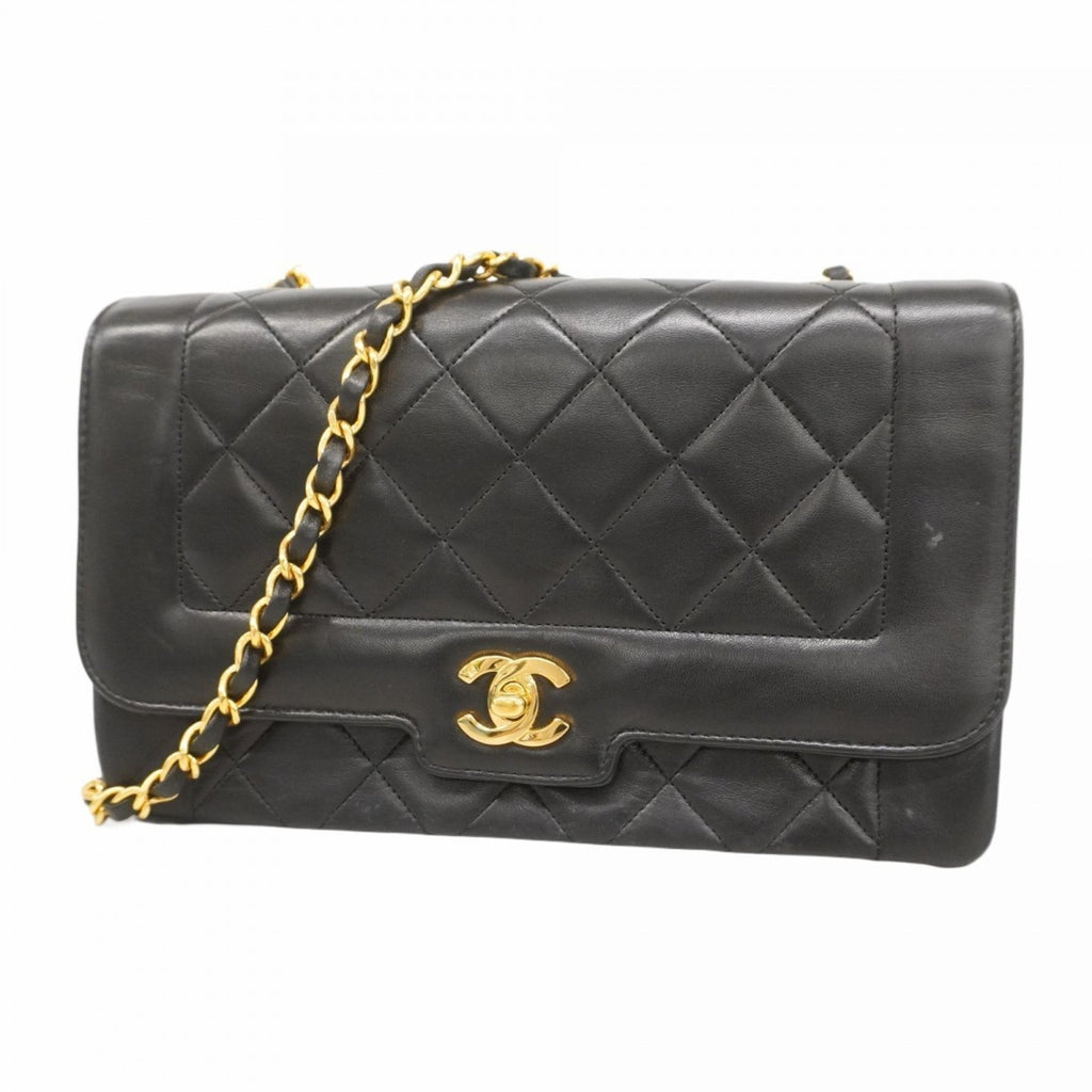 Vintage CC Chain Flap Bag Quilted Lambskin Small