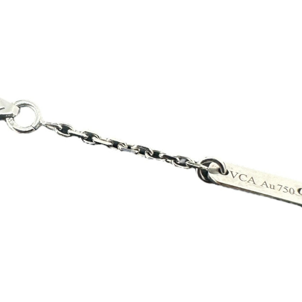 Sweet Alhambra Pendant Necklace 18K White Gold