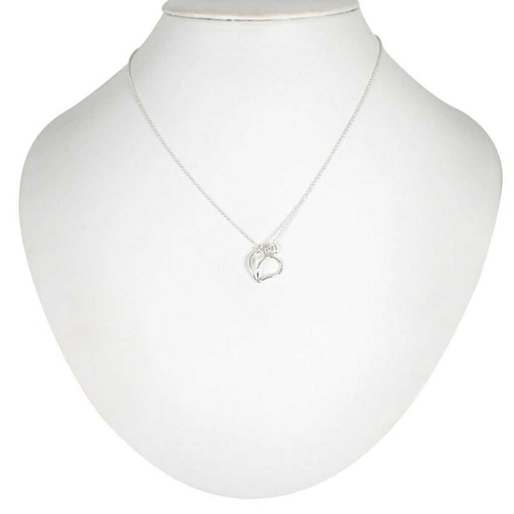 Heart Pendant Necklace Sterling Silver