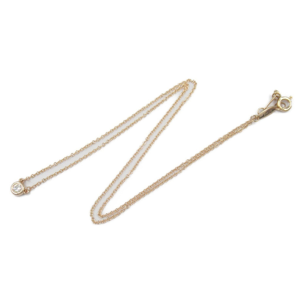 Elsa Peretti Diamonds By The Yard Pendant Necklace 18K Rose Gold and Diamond