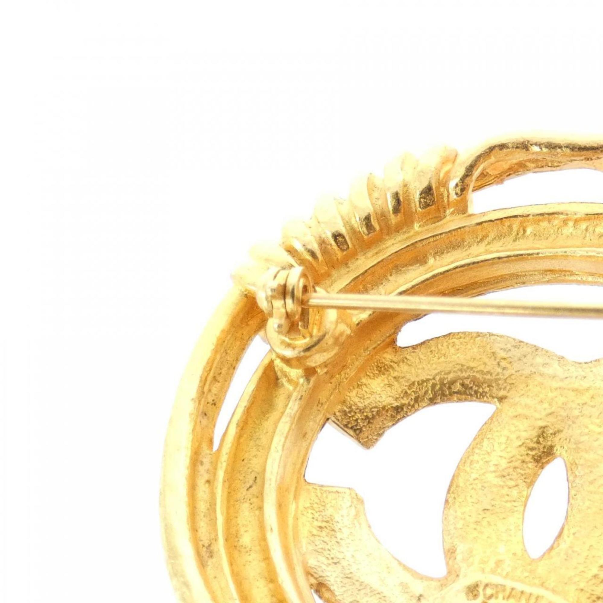 Brooch Gold-Tone Metal