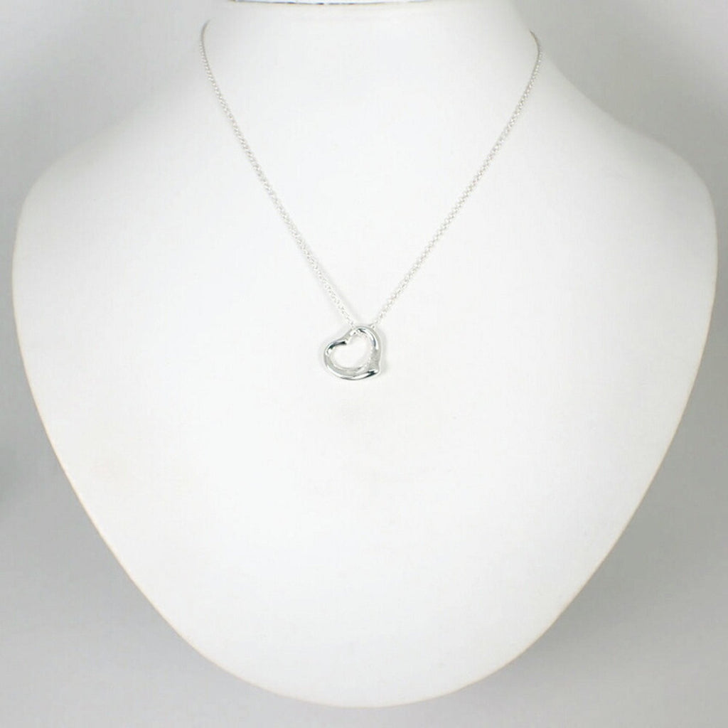 Heart Pendant Necklace Sterling Silver