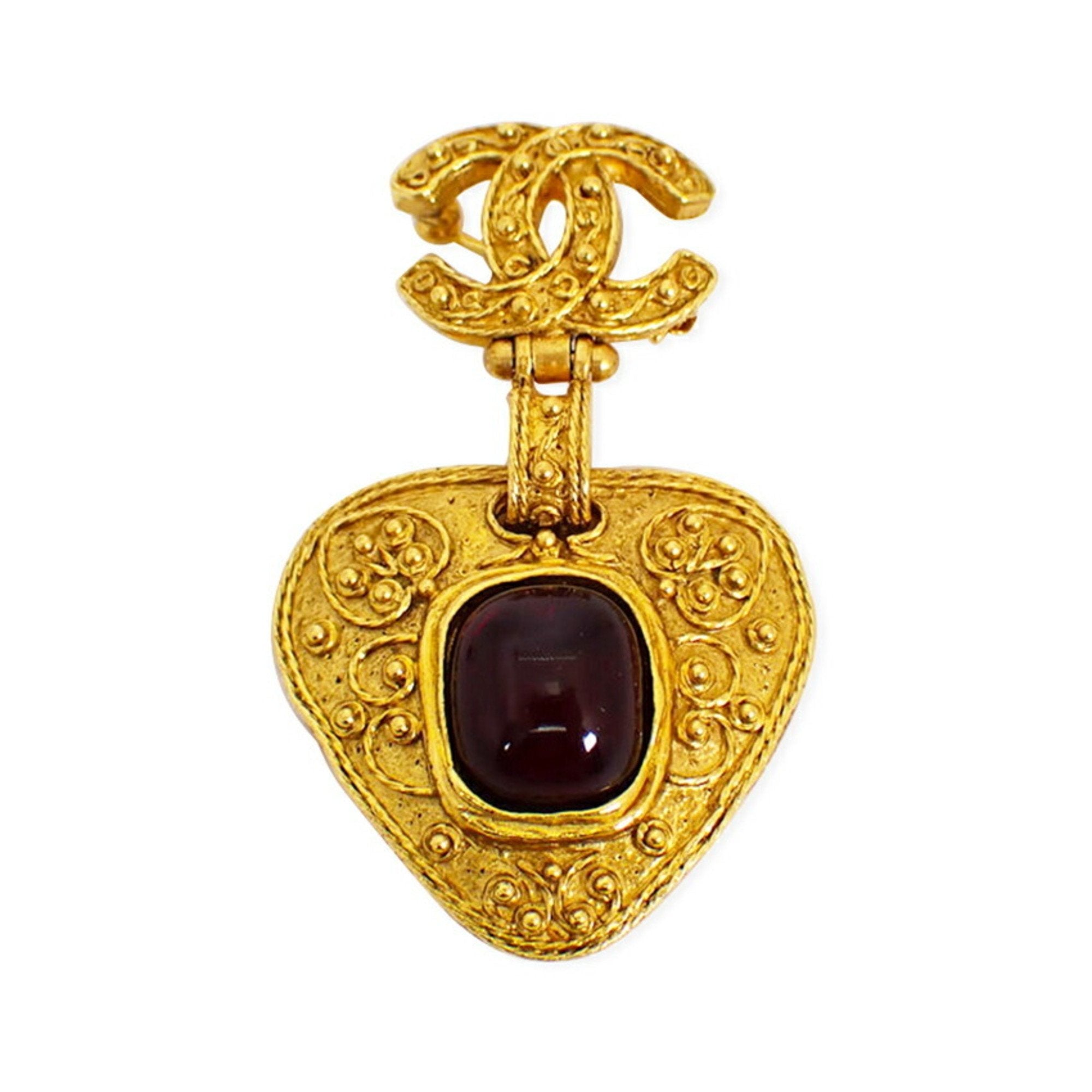 Brooch With Colored Stone