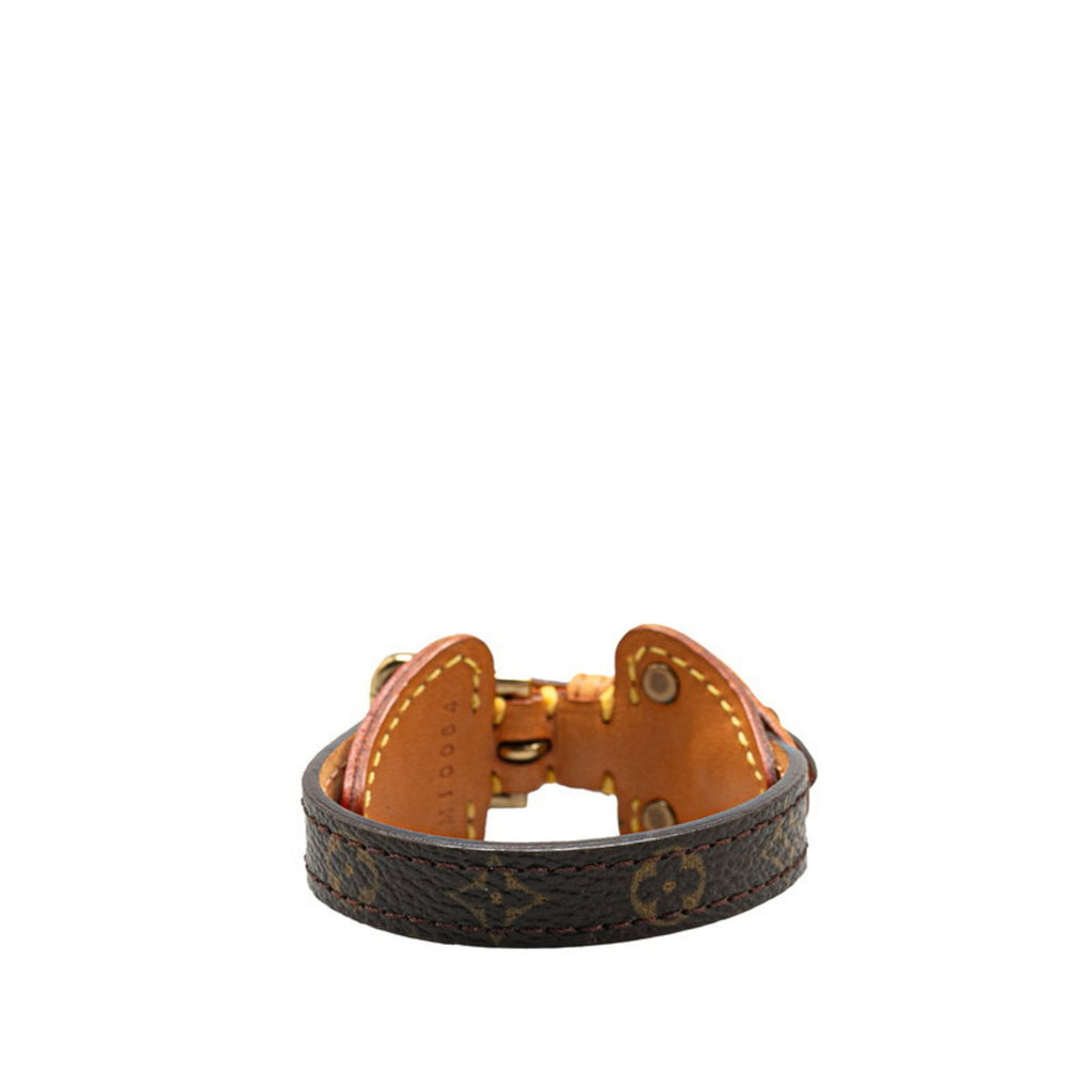 Monogram Bracelet Leather Brown