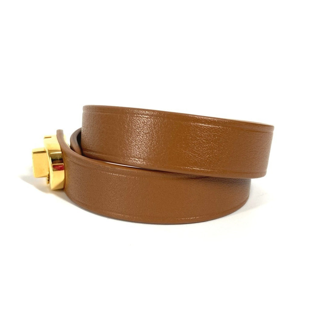 CD Double Bracelet Leather Brown