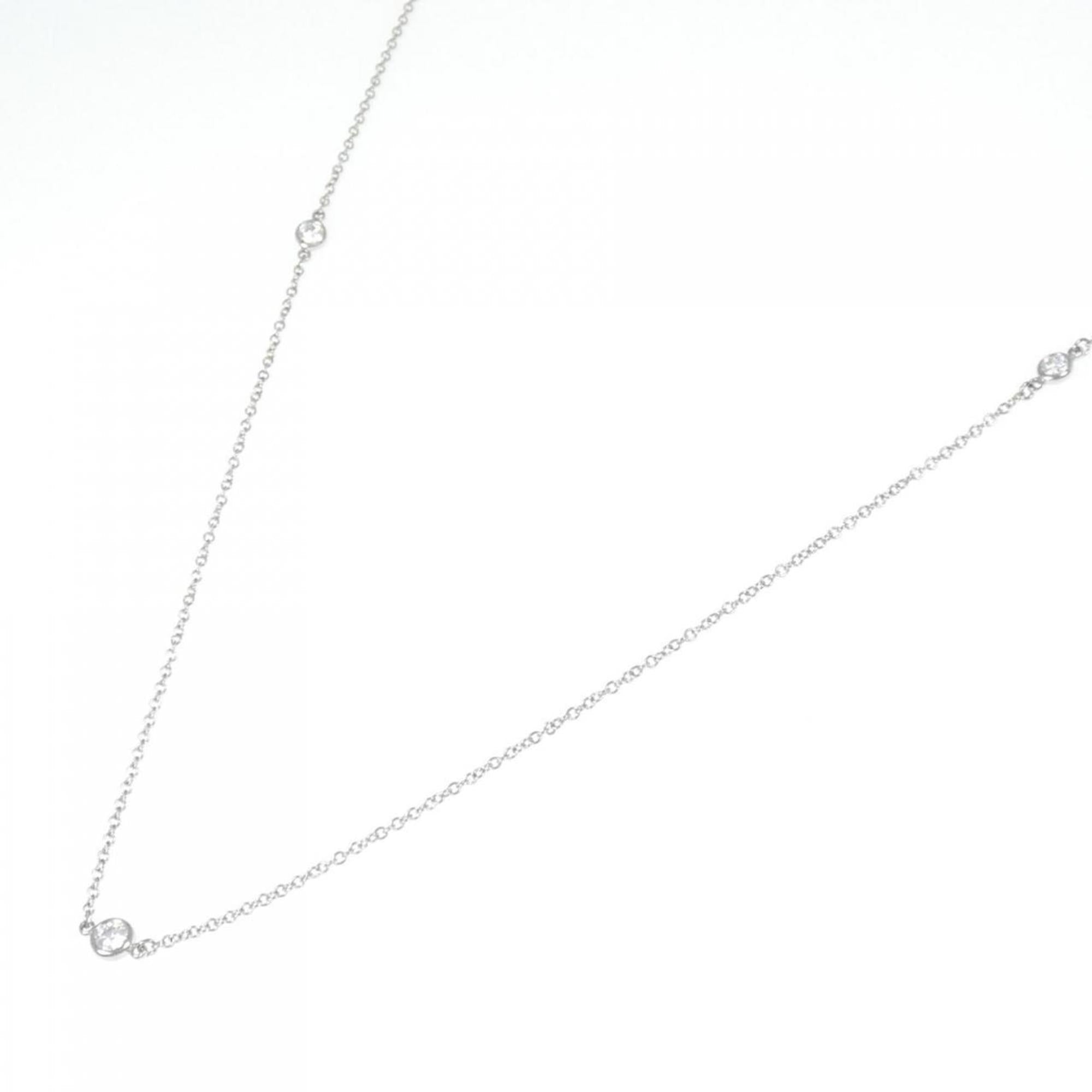 Elsa Peretti Diamonds By The Yard Pendant Necklace Platinum and Diamond