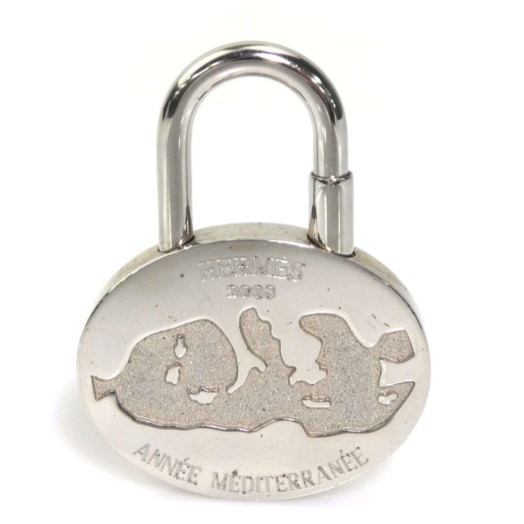 Padlock Charm Metal Silver Handbag Charm