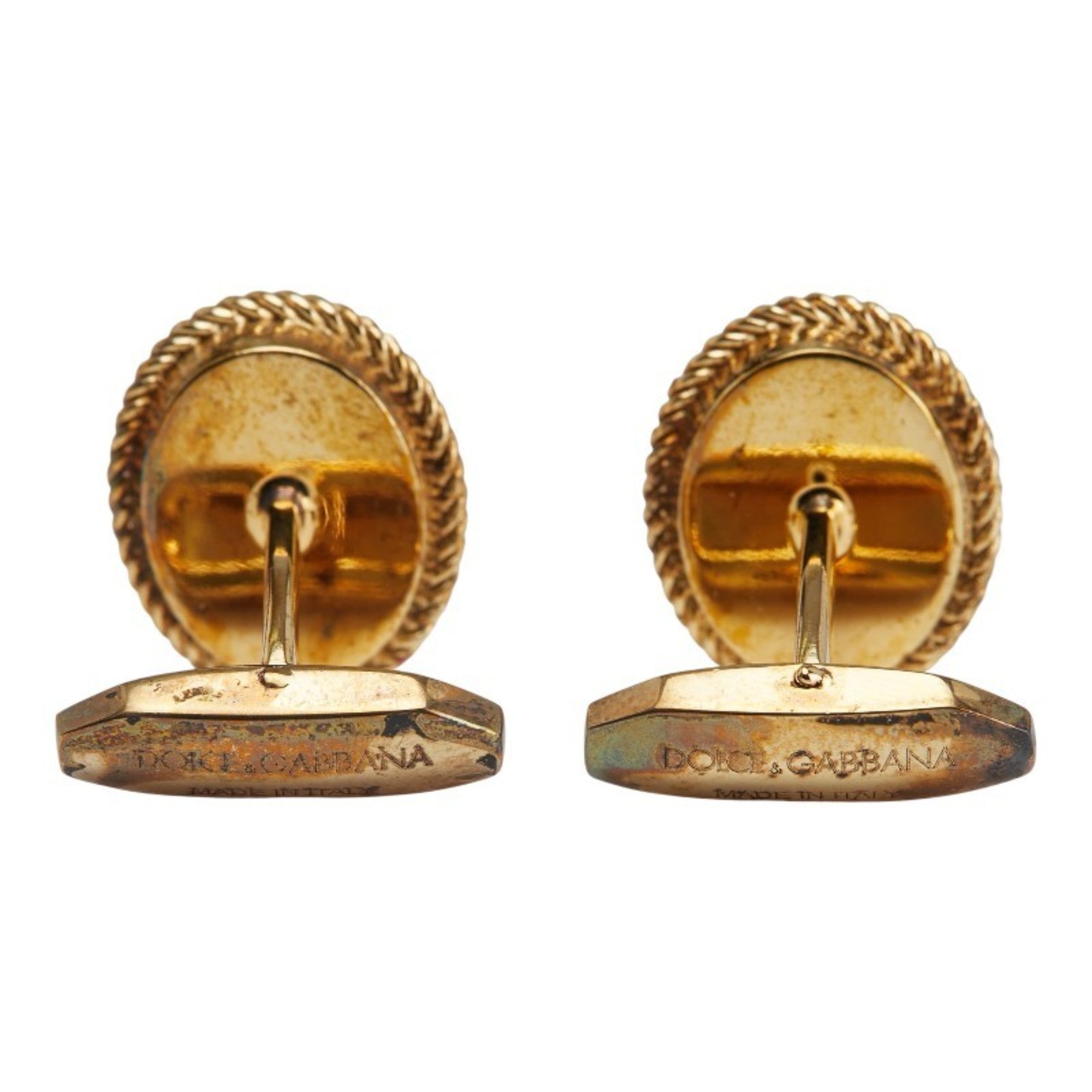 DG Cufflinks Gold and Red Plating Bracelet