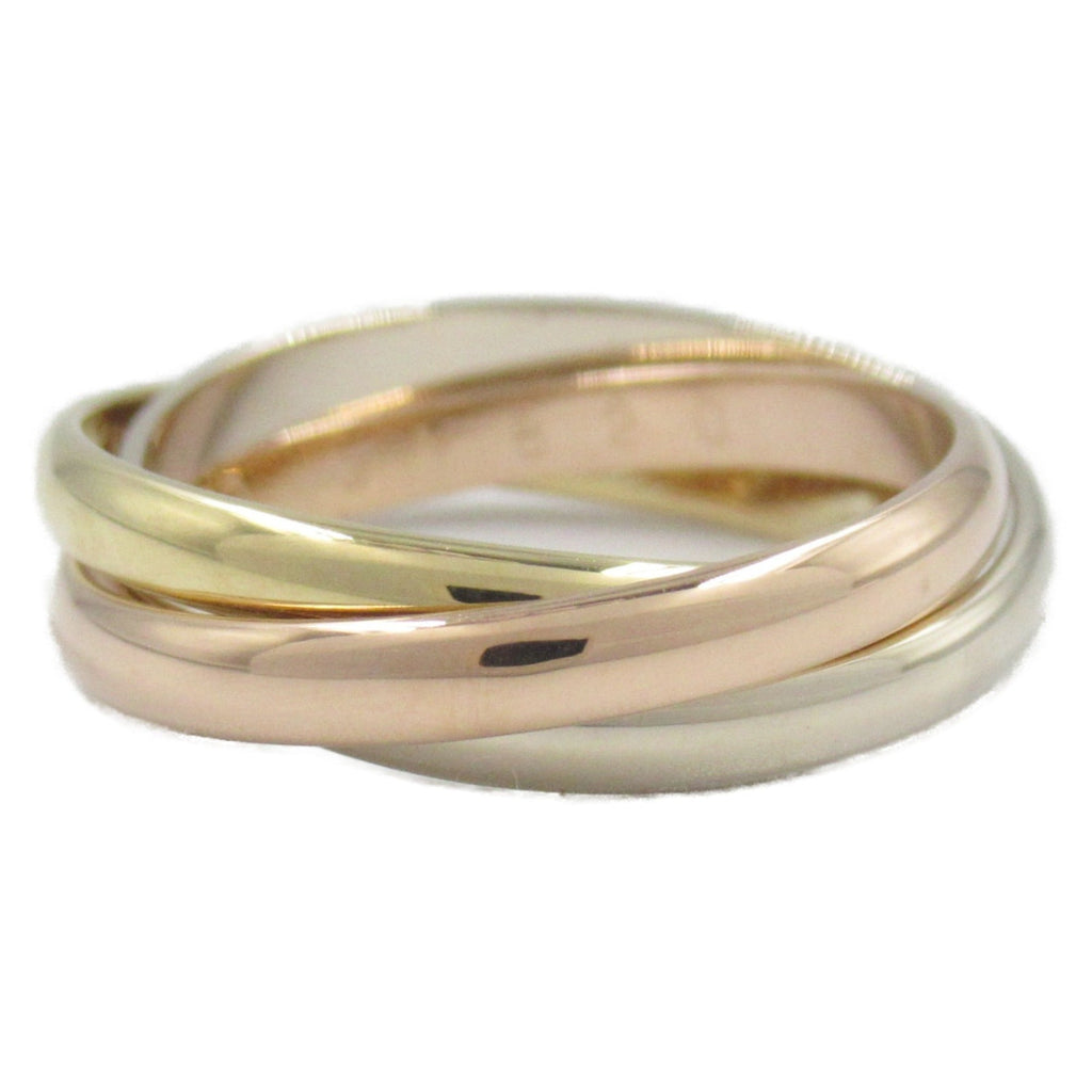 Vendome Louis Cartier Band Ring 18K Tricolor Gold