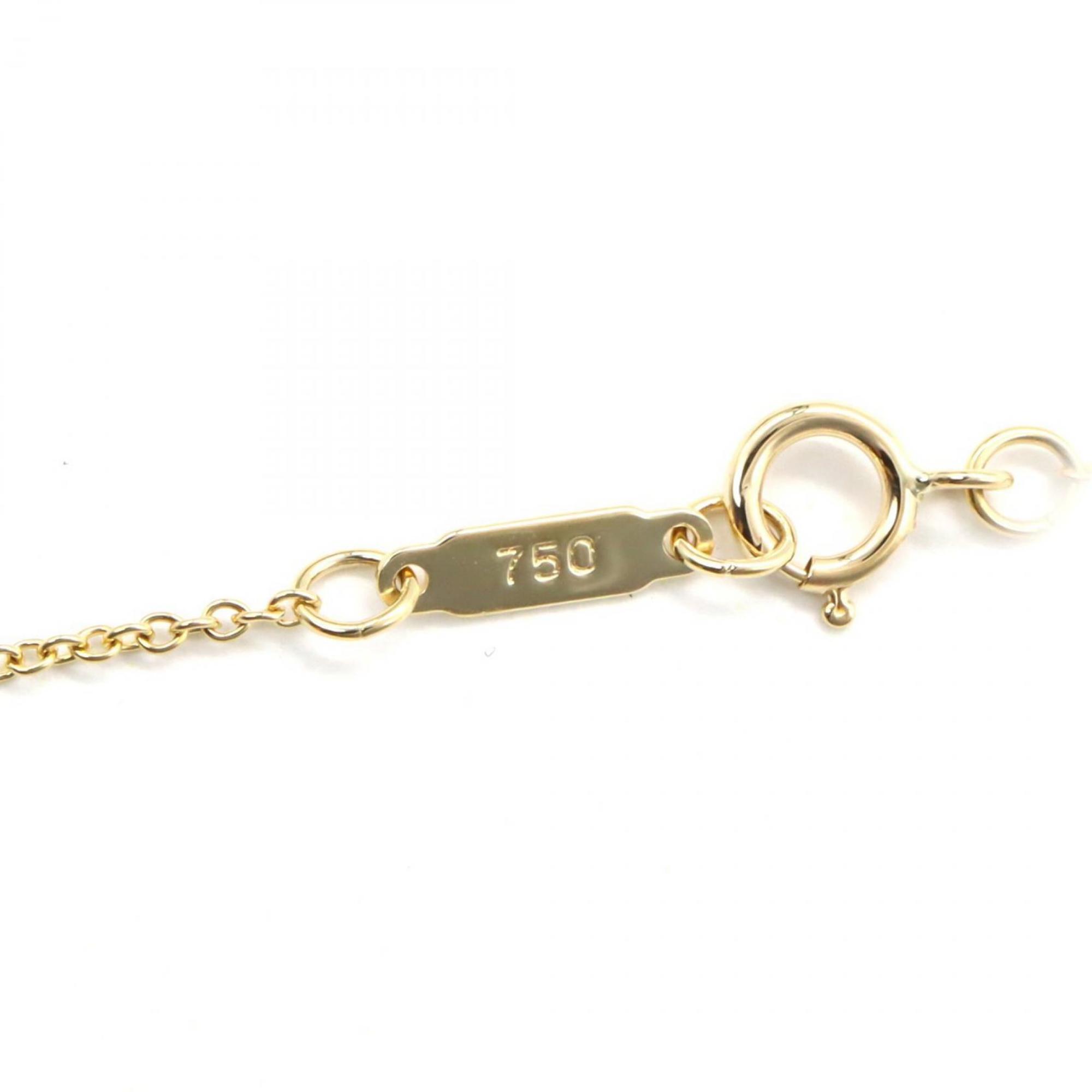 Triple Heart Pendant Necklace 18K Yellow Gold