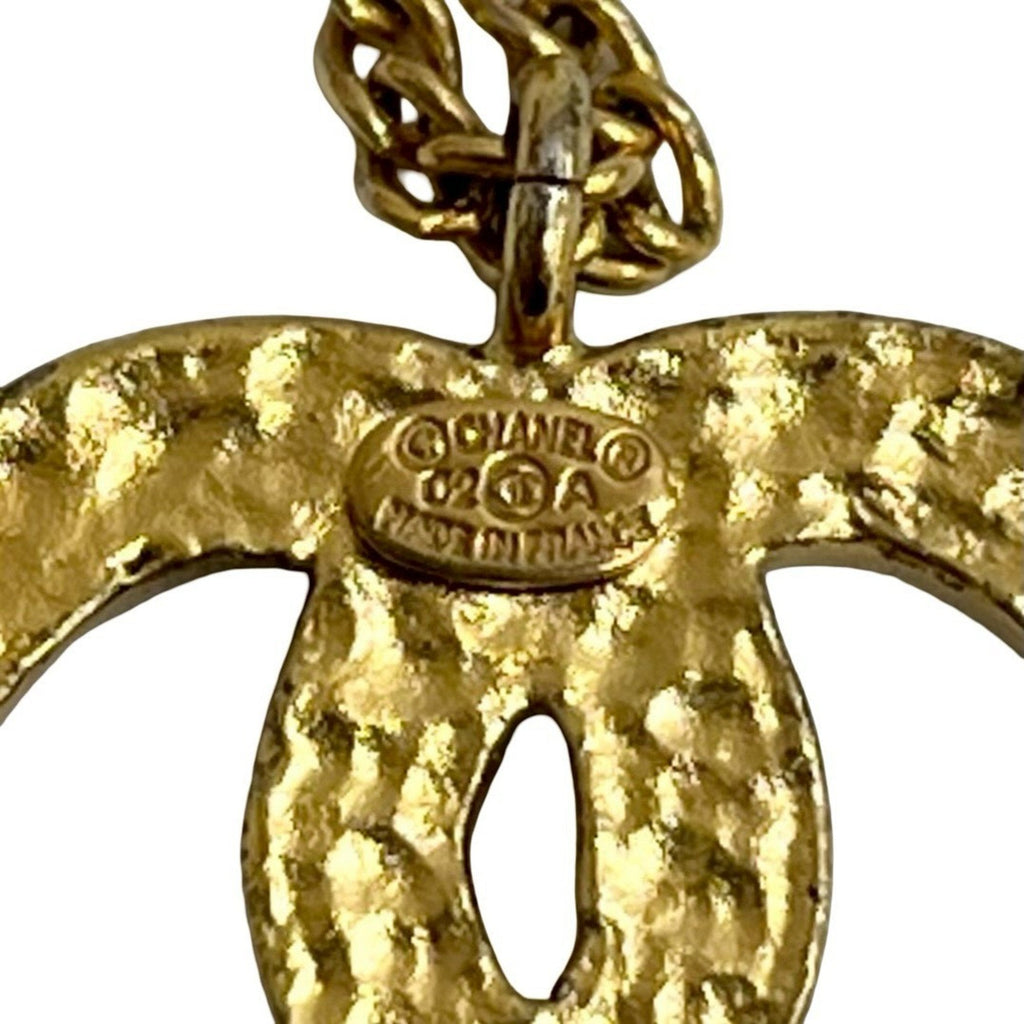 CC Logo Chain Pendant Necklace Metal
