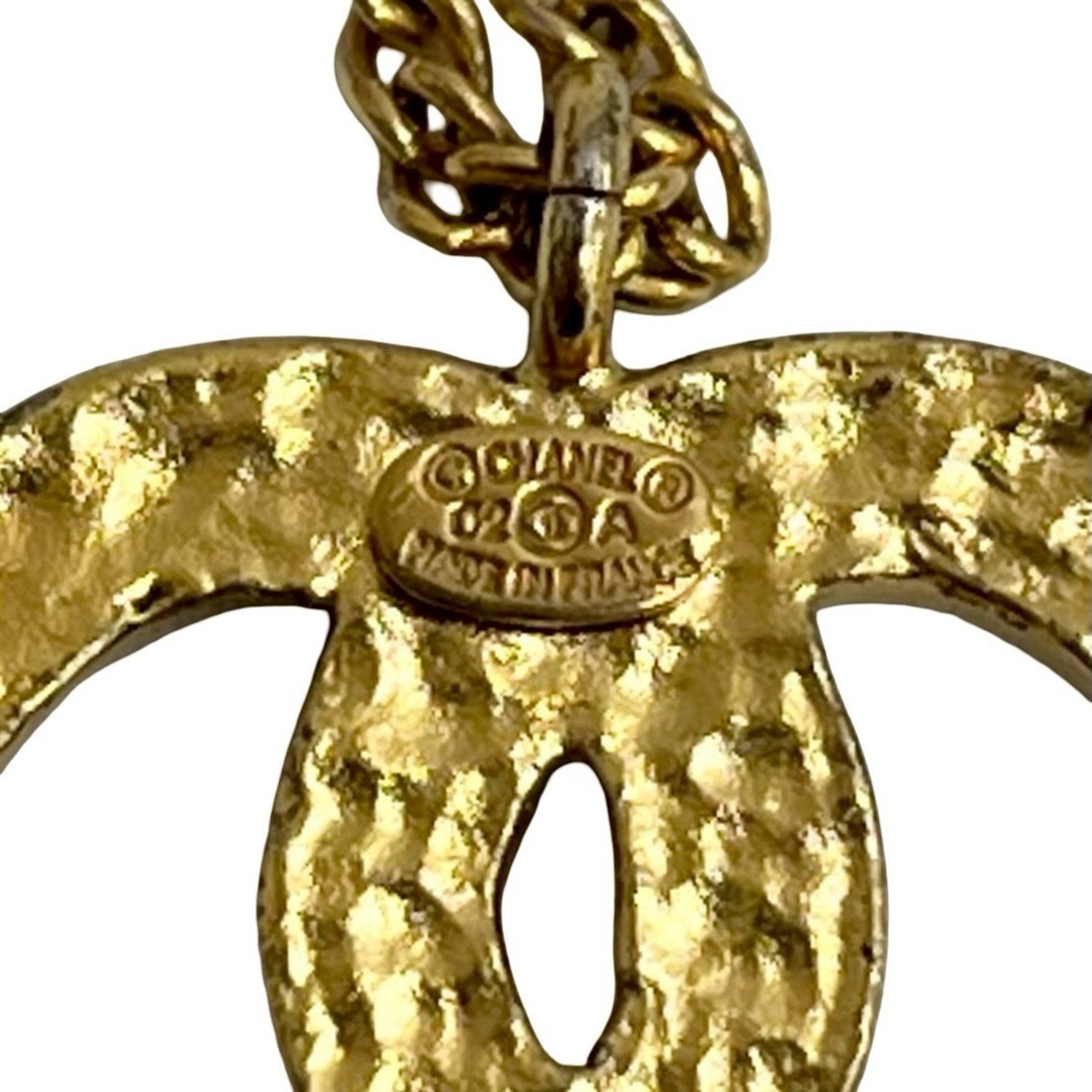 CC Logo Chain Pendant Necklace Metal