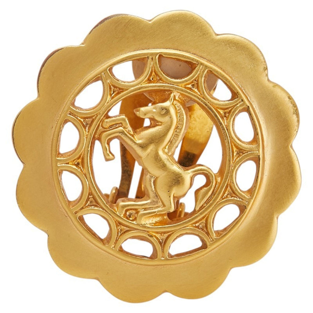 Single Earring Gold-Tone Metal