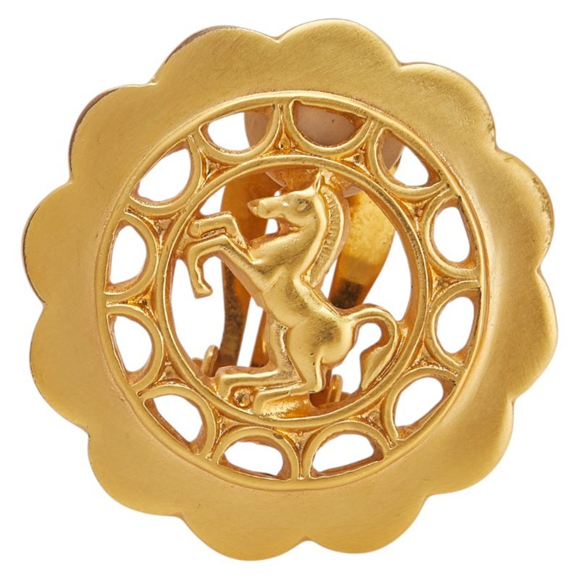 Single Earring Gold-Tone Metal
