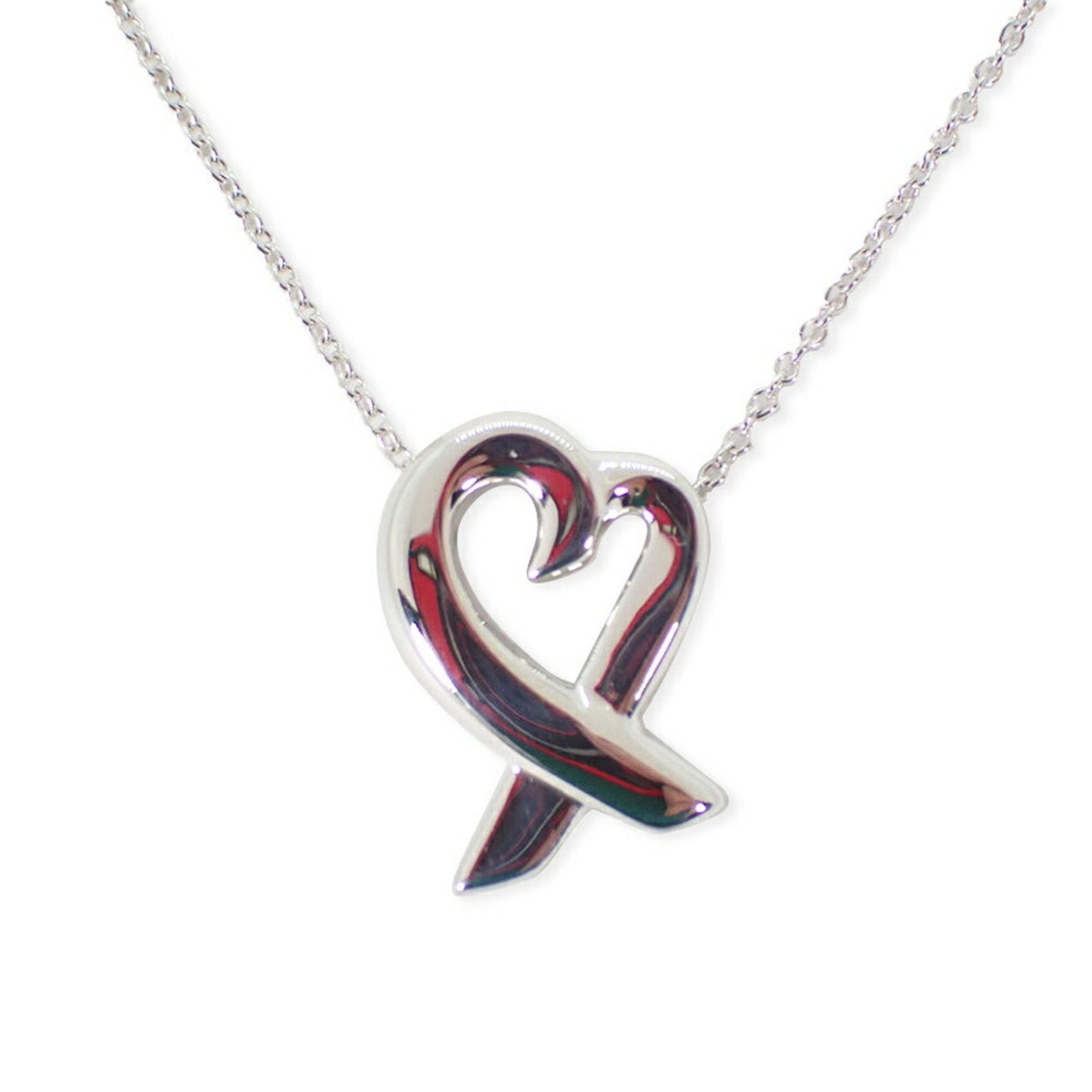 Loving Heart Pendant Necklace Sterling Silver